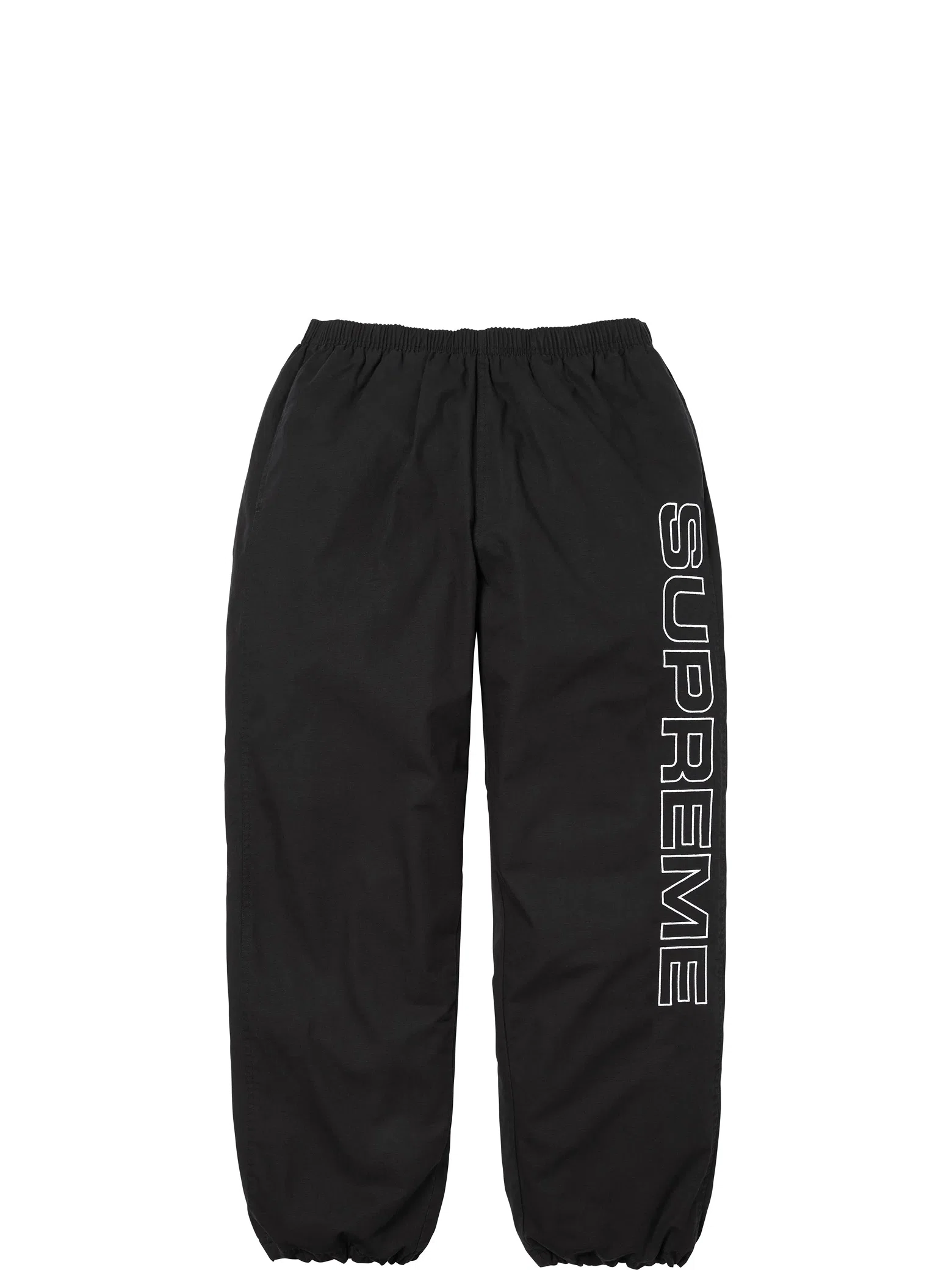 Штаны Supreme FW25 Spellout Embroidered Ripstop Track Pant "Black" | Farsel