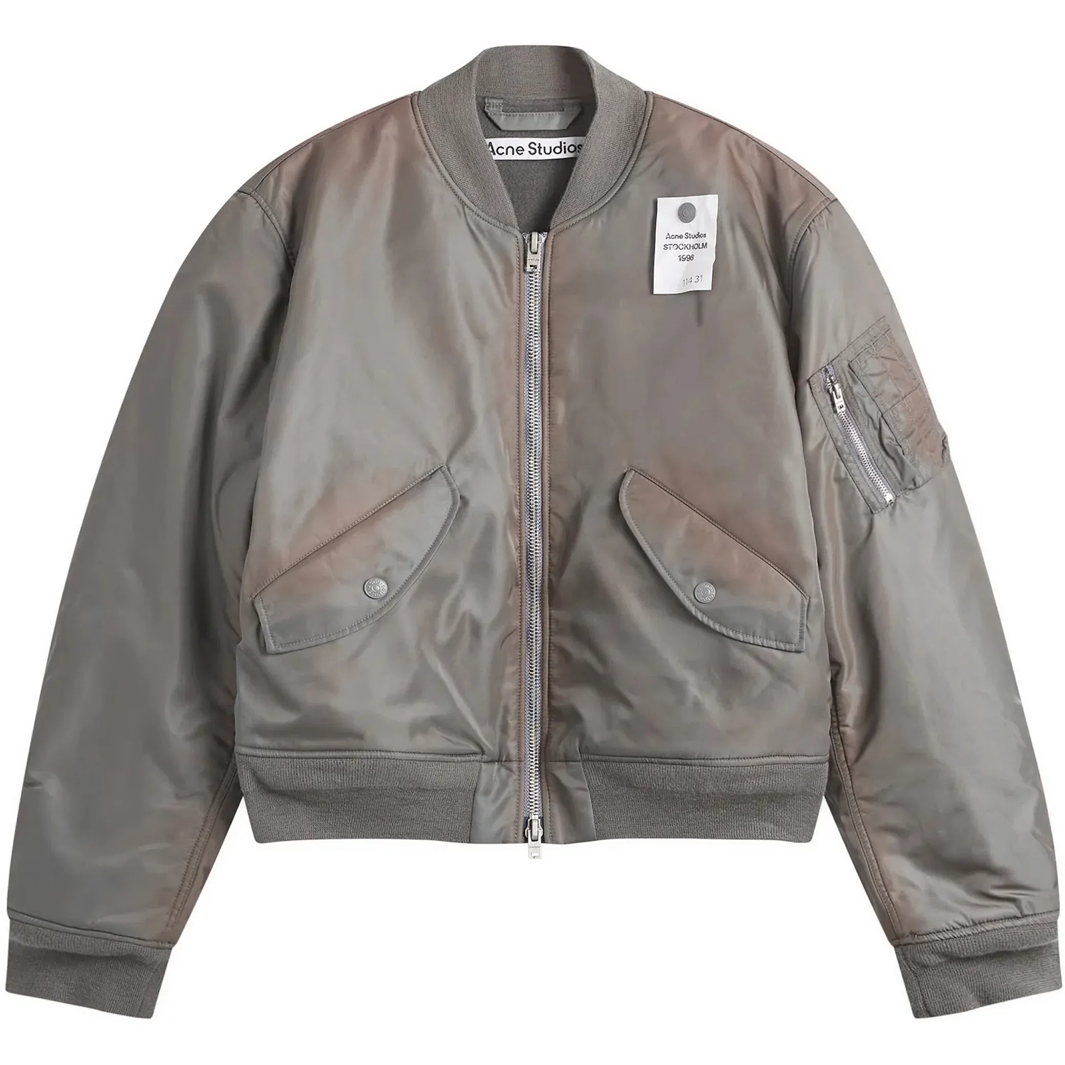 Куртки Acne Studios Washed Bomber Jacket "Stone Grey" | Farsel