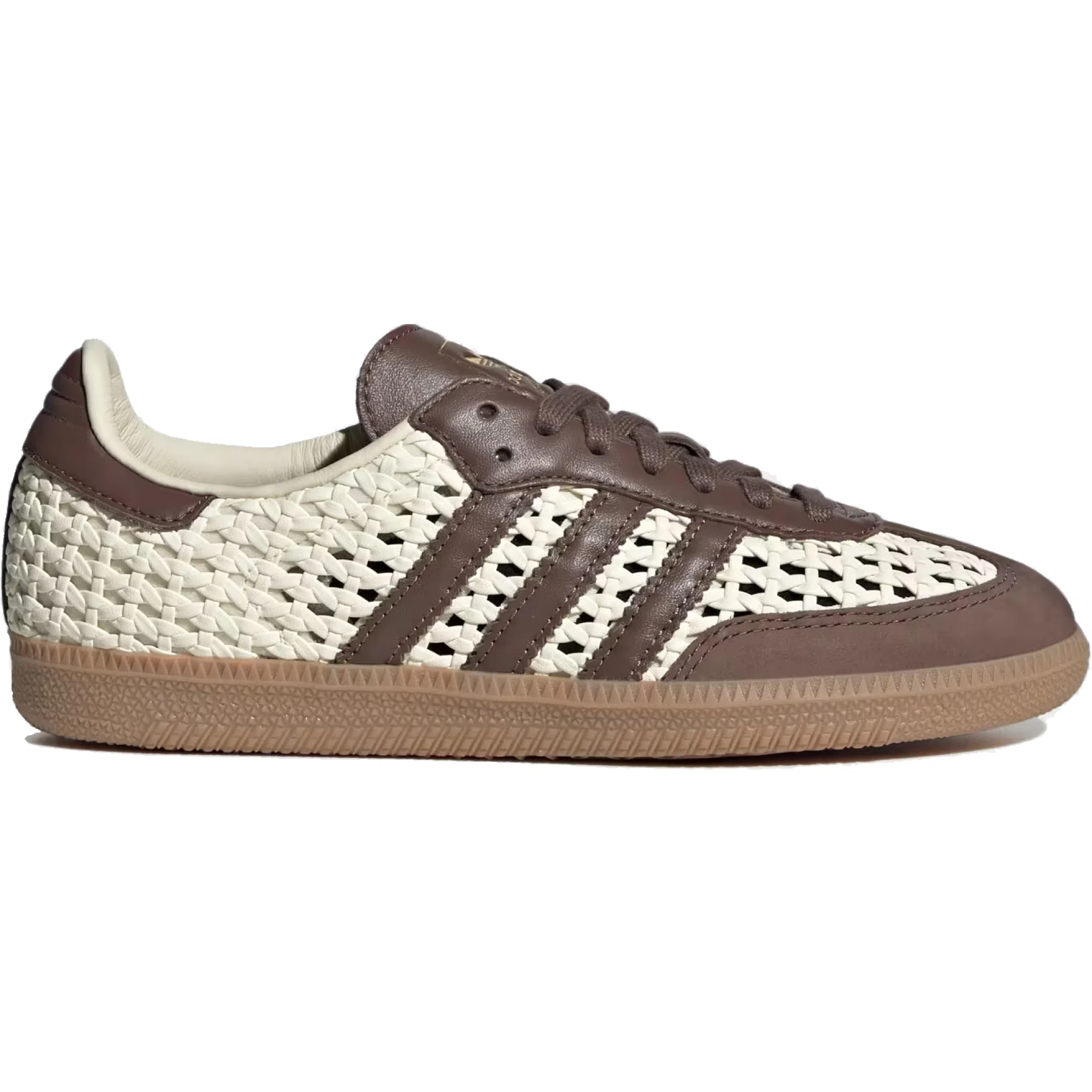 Кроссовки Adidas Samba OG WMNS "Cream White Earth Strata Gold Metallic" | Farsel