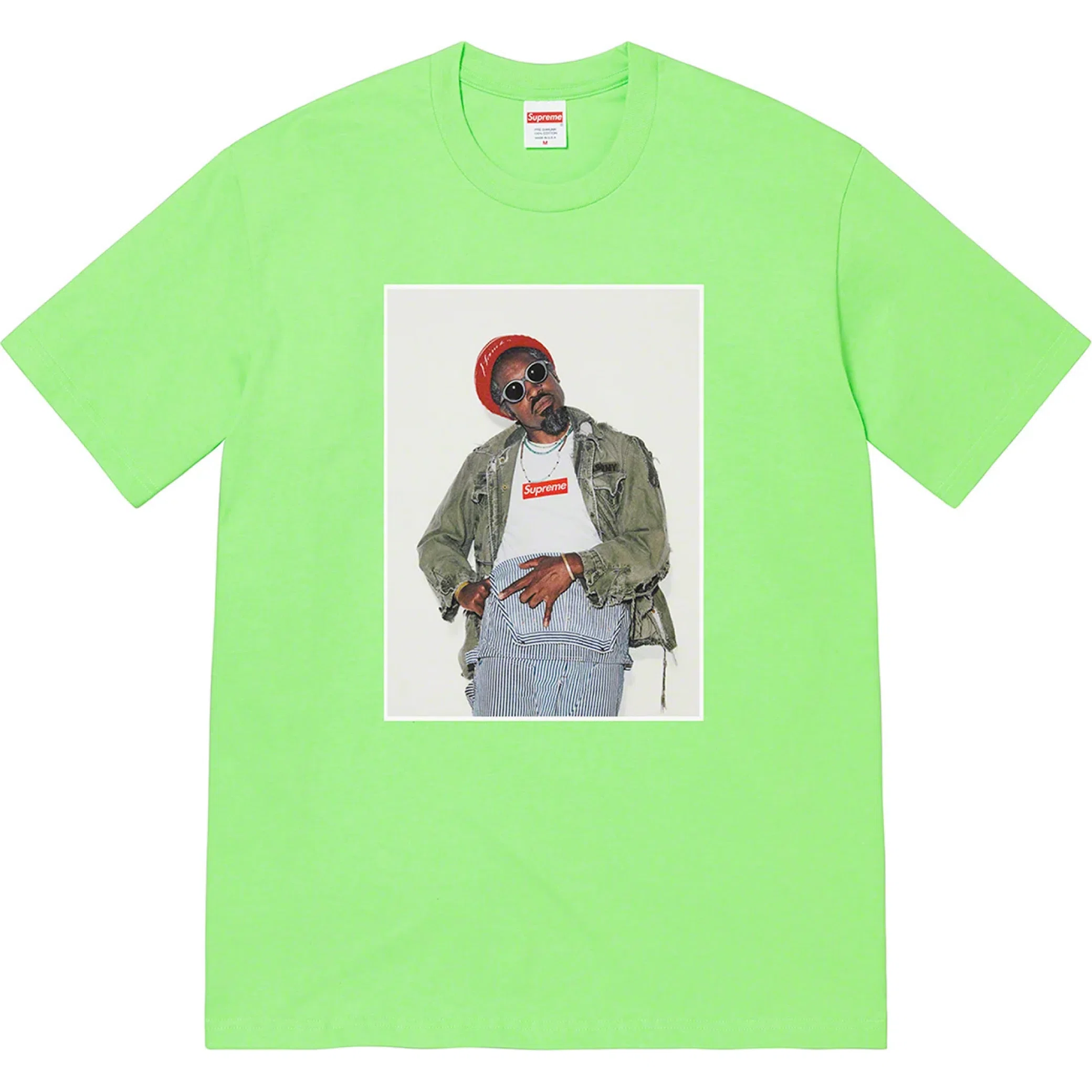 Футболки Supreme FW22 Week1 André 3000 Tee "Lime" | Farsel