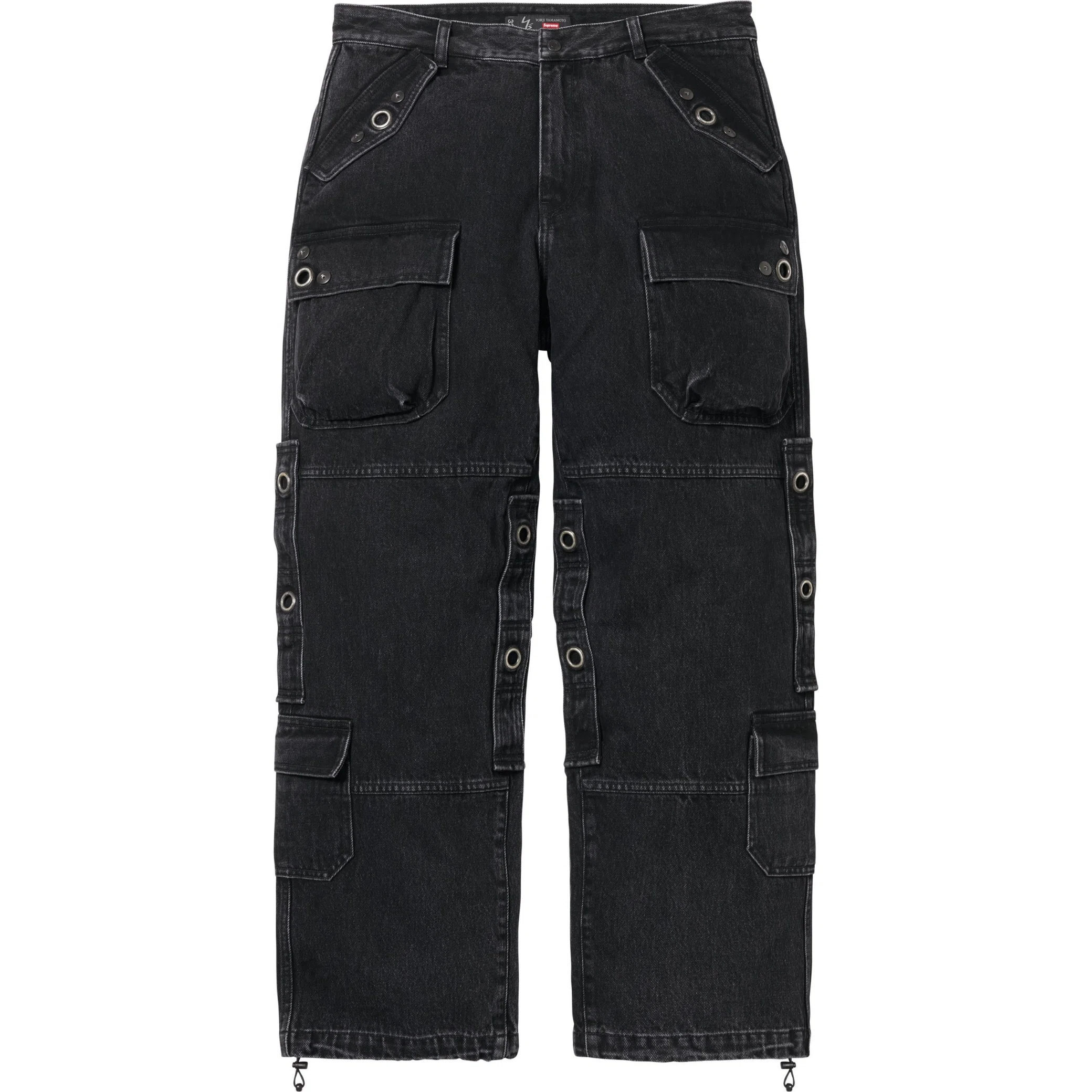 Джинсы Supreme FW25 Y’s by Yohji Yamamoto Denim Utility Pant "Washed Black" | Farsel