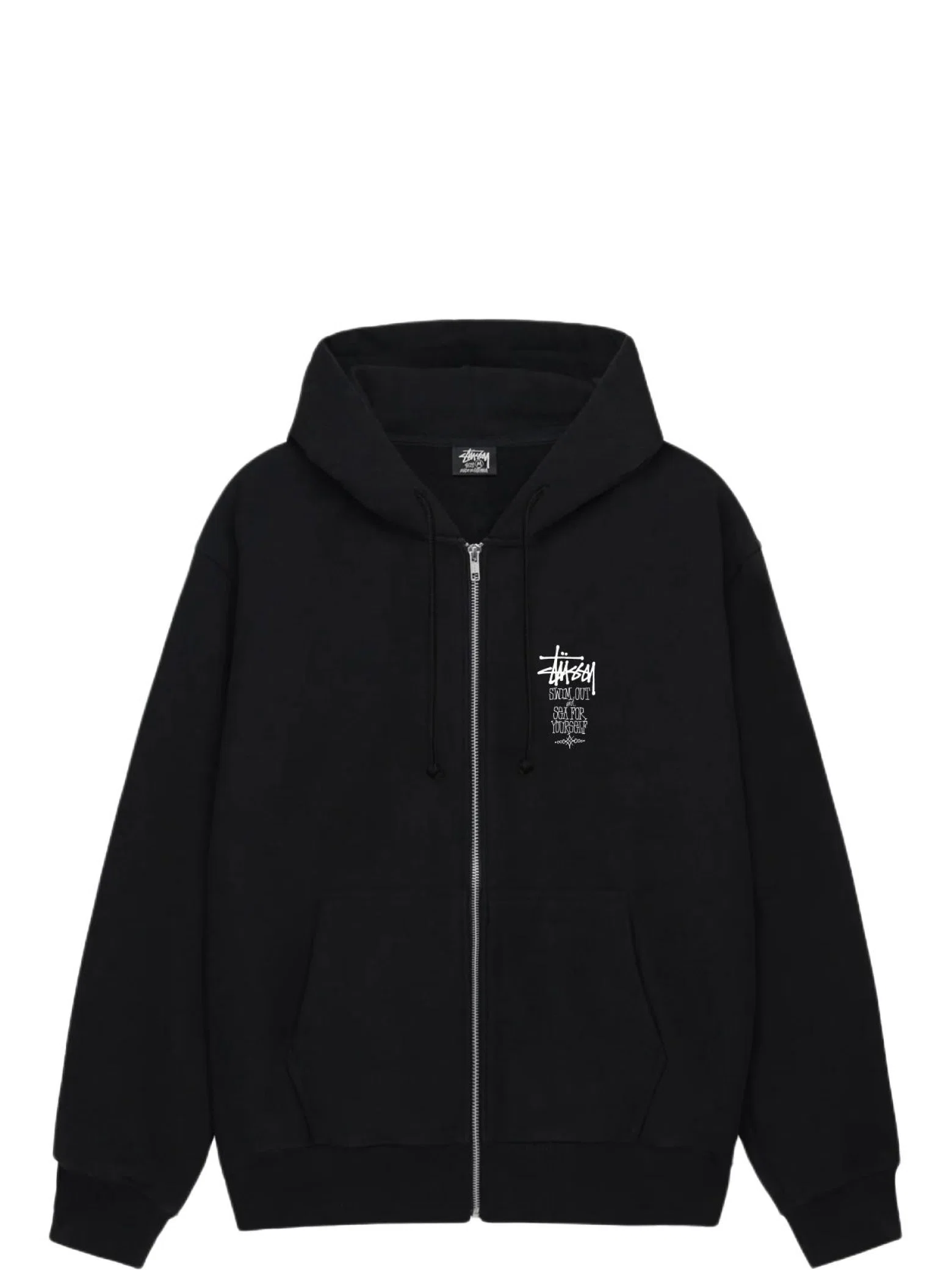 Худи Stussy Swim Out Zip Hoodie "Black" | Farsel