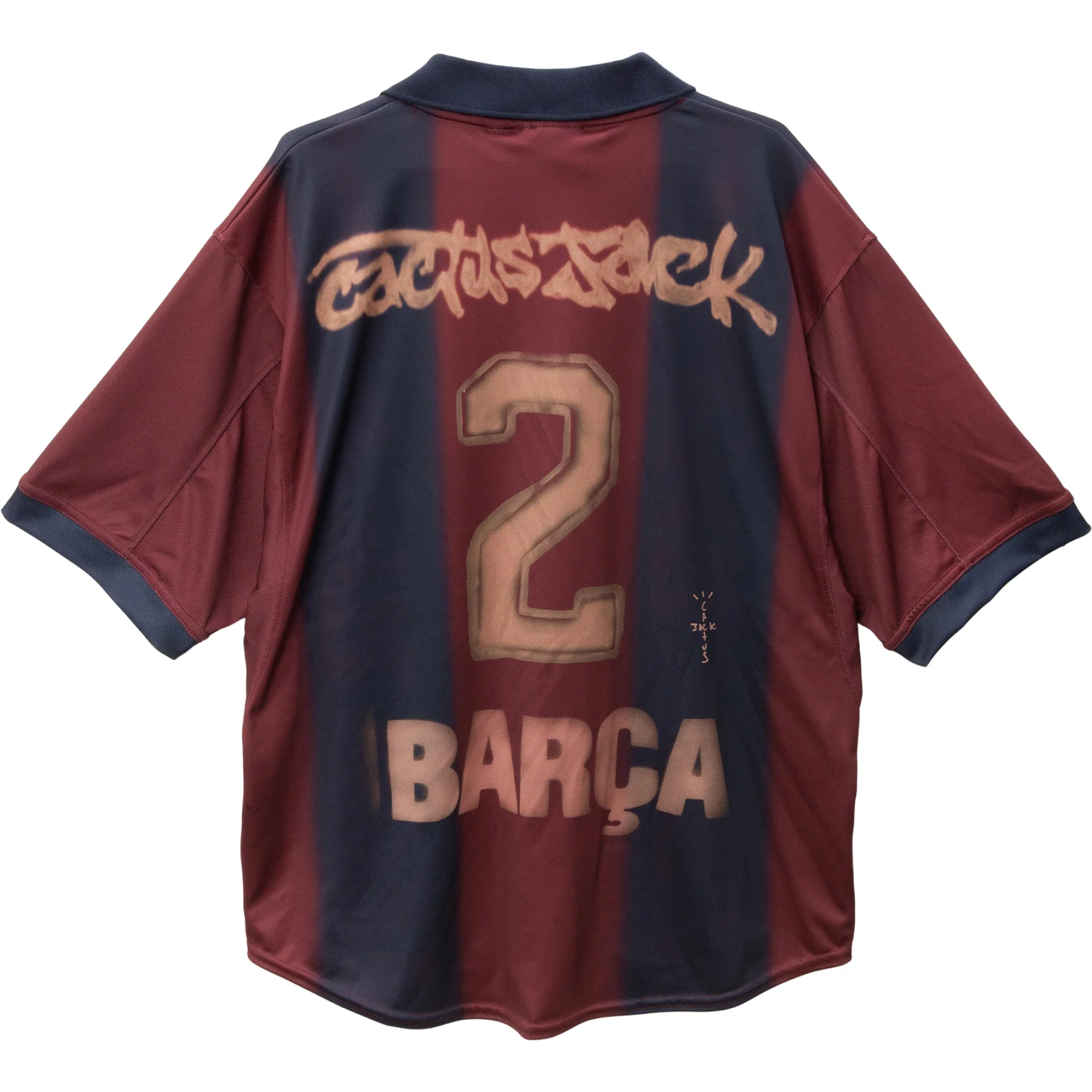 Футболки Travis Scott CJ X NIKE X FC BARCELONA RETRO 2000/01 HOME SKELETON JERSEY | Farsel