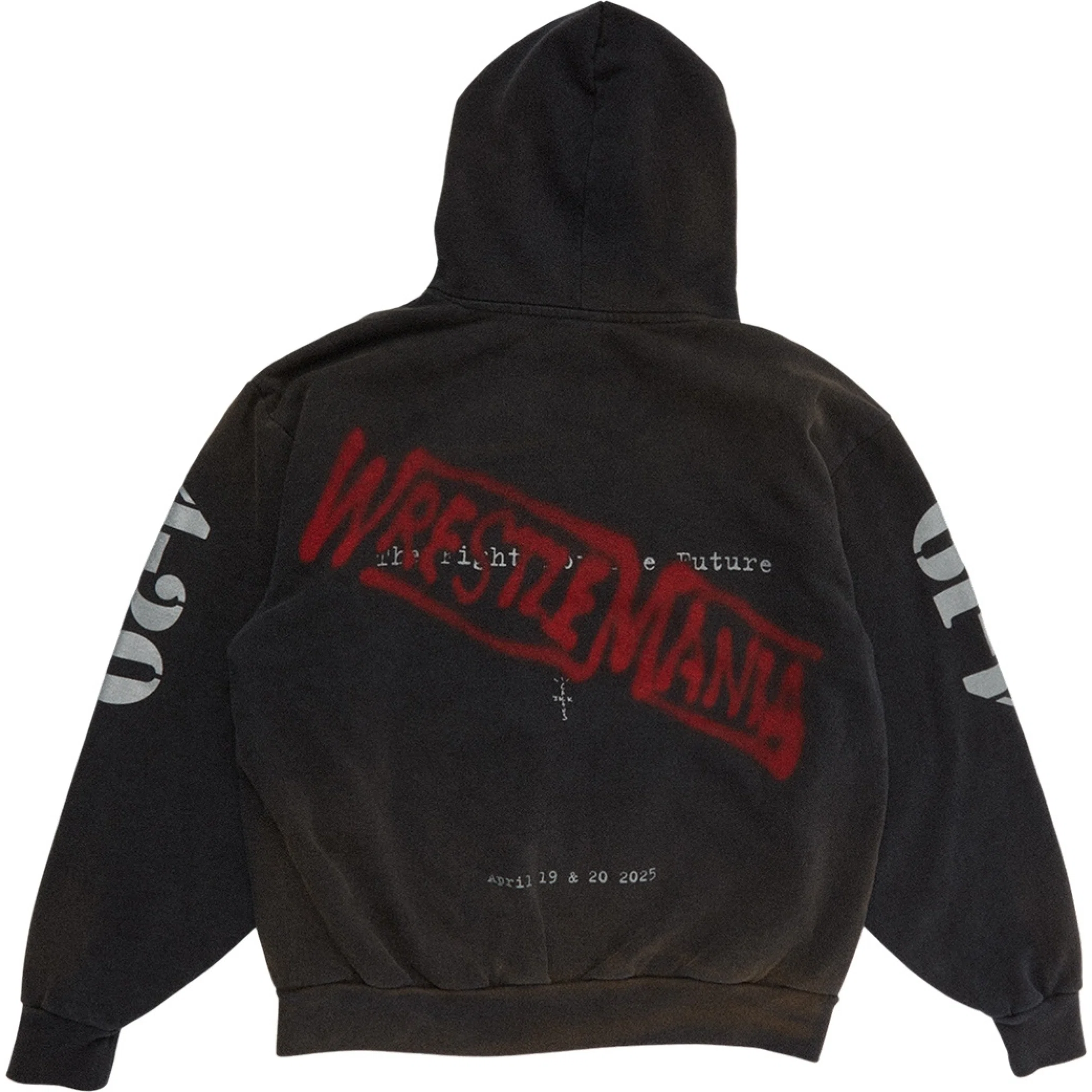 Худи Travis Scott SS25 WWE WrestleMania Pullover Hoodie "Black" | Farsel