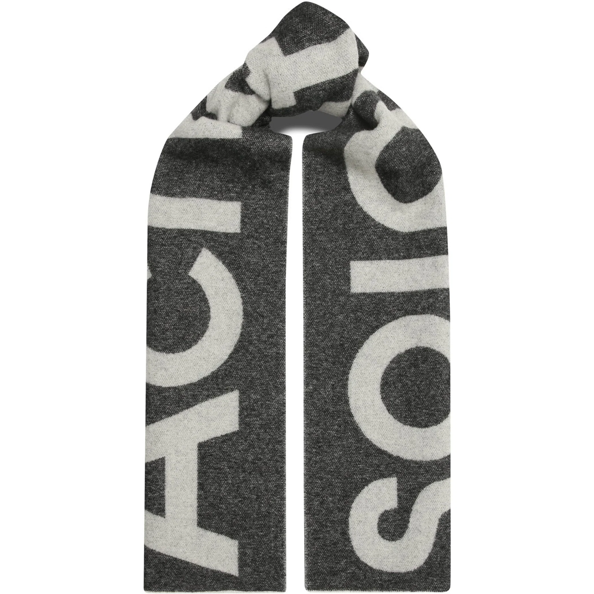 Шарфы Acne Studios Toronty Wool-Blend Jacquard "Grey" | Farsel