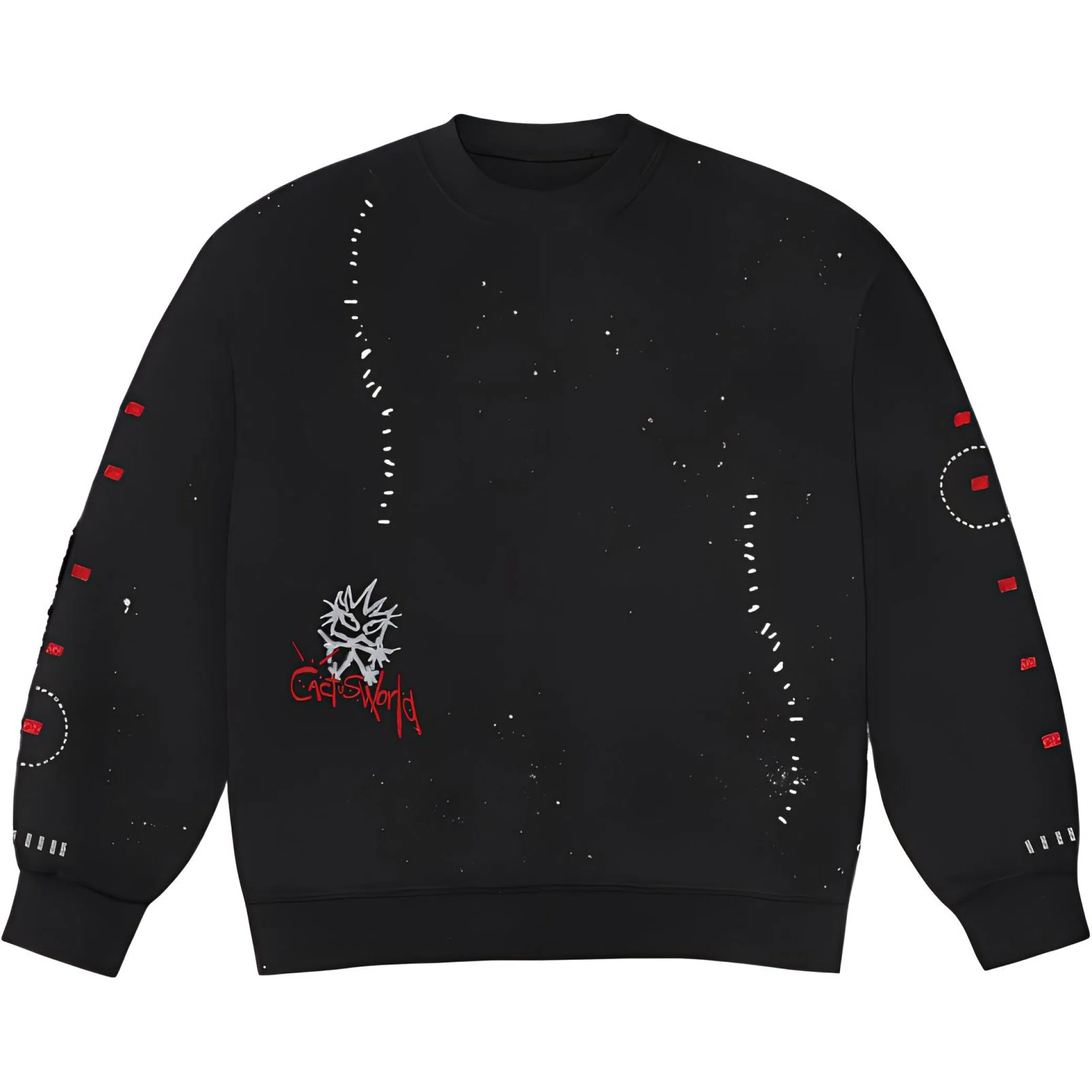  Travis Scott FW22 Stitched Crewneck "Black" | Farsel