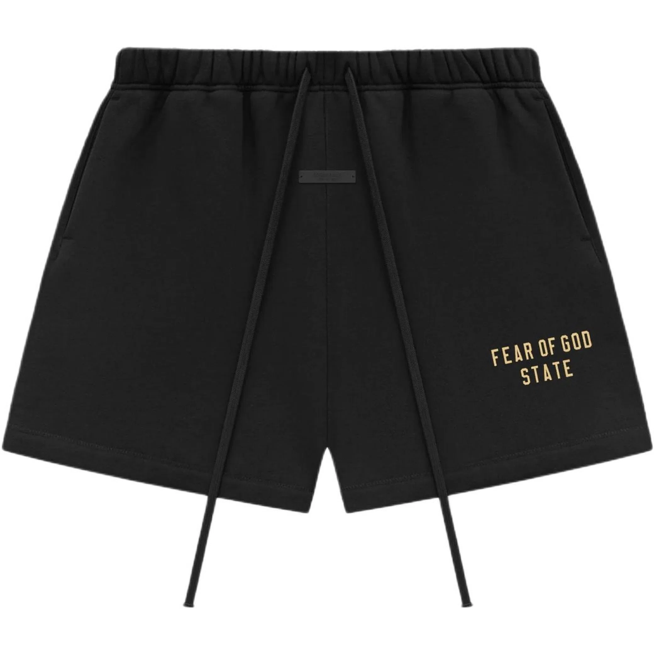  Fear of God FW24 Essentials Fleece Soccer Short "Black" | Farsel
