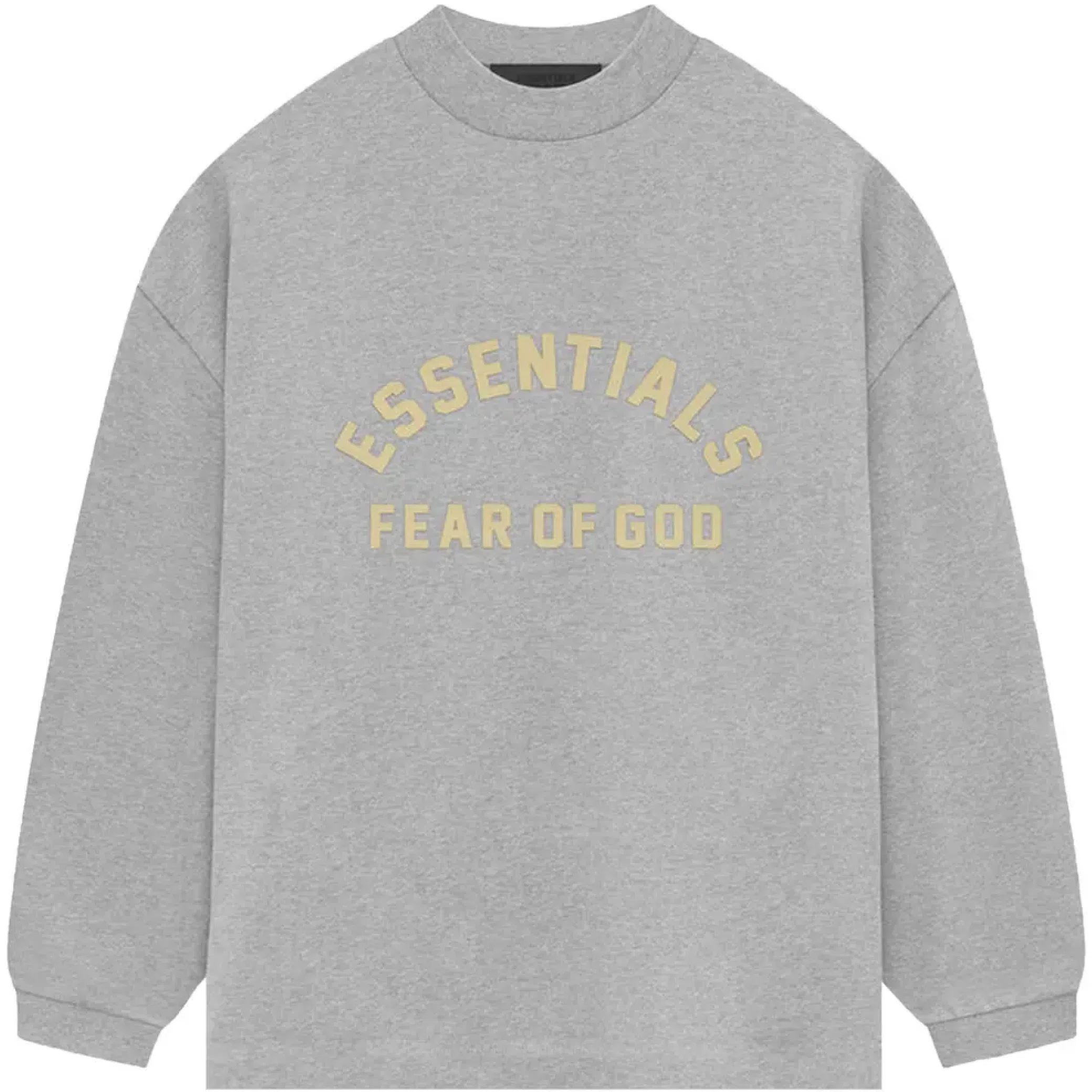 Лонгсливы Fear of God SS24 Essentials Heavy Jersey Long-Sleeve T-Shirt "Light Heather Grey" | Farsel
