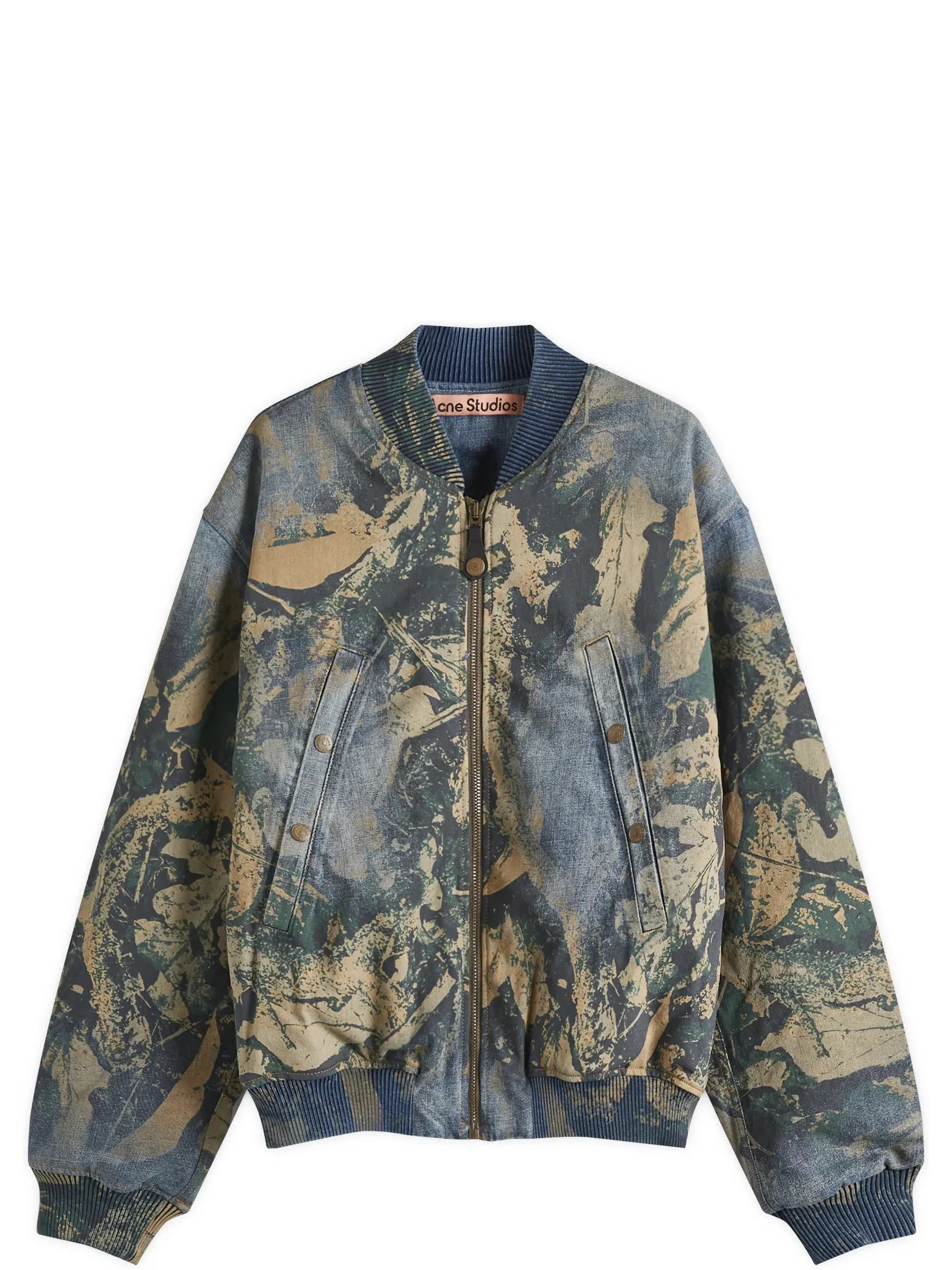 Куртки Acne Studios Oliev Denim Mossy Oak Bomber "Brown" | Farsel
