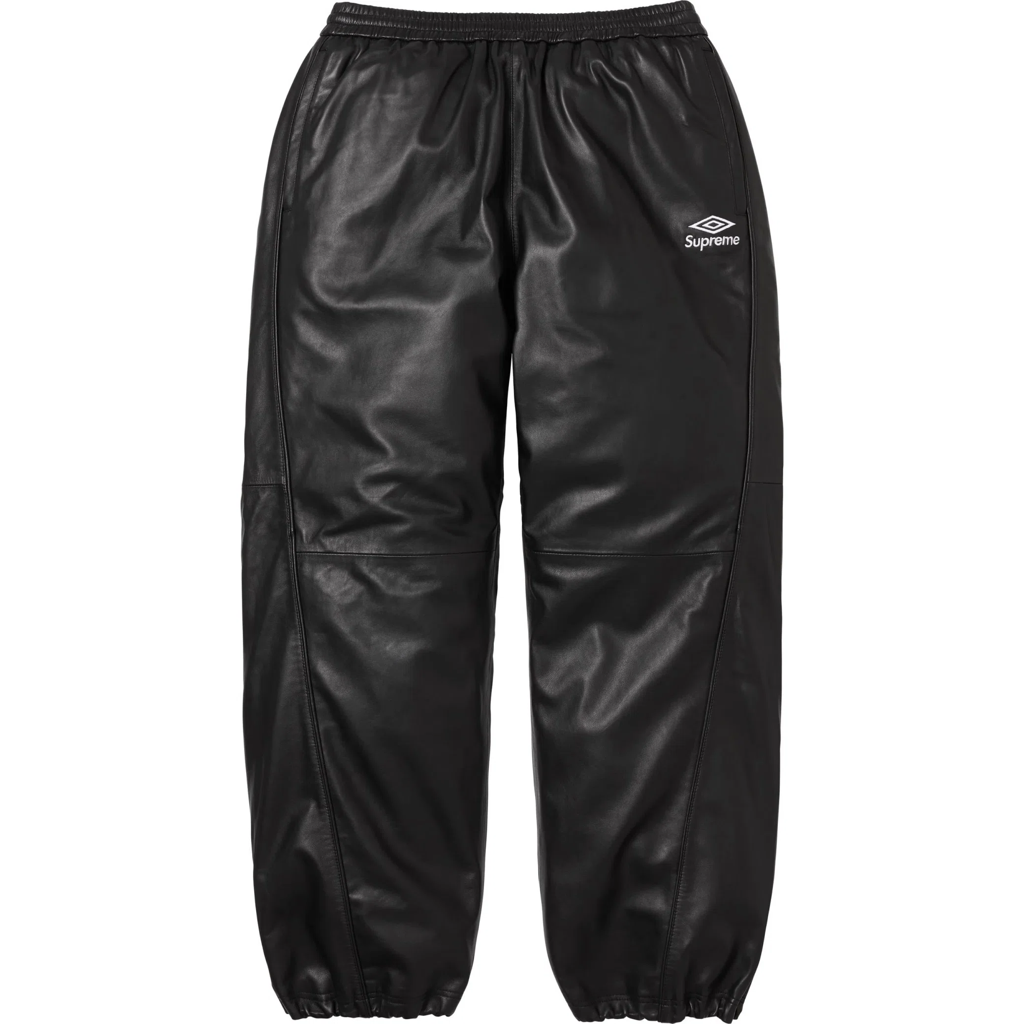 Штаны Supreme FW25 Umbro Leather Track Pant "Black" | Farsel
