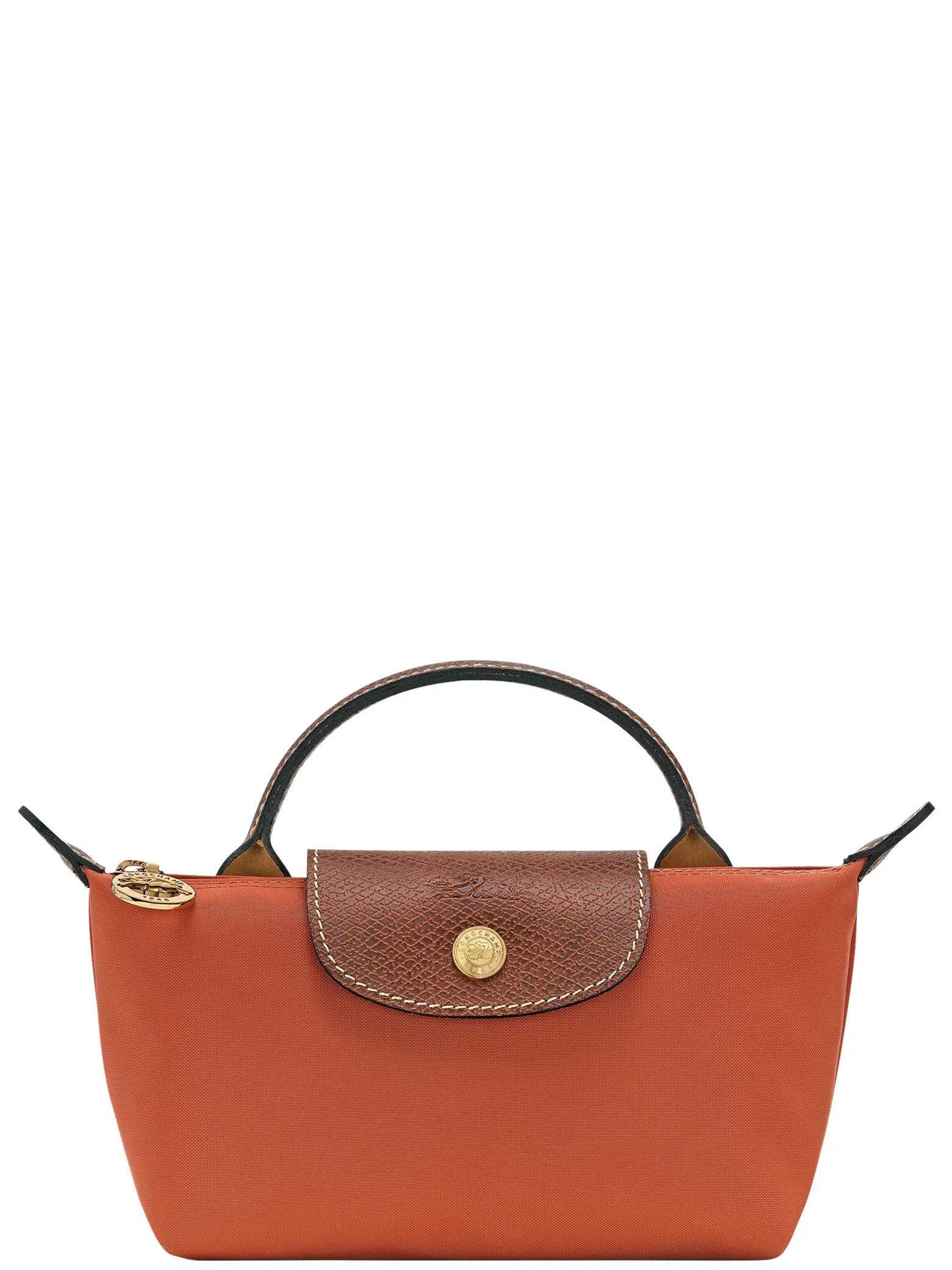 Сумки Longchamp Le Pliage Original Recycled Canvas Pouch With Handle "Brick" | Farsel
