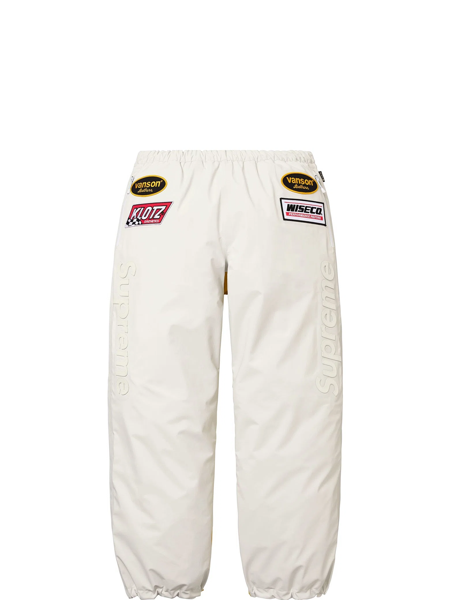 Штаны Supreme FW25 Vanson Leathers GORE-TEX Pant "White" | Farsel