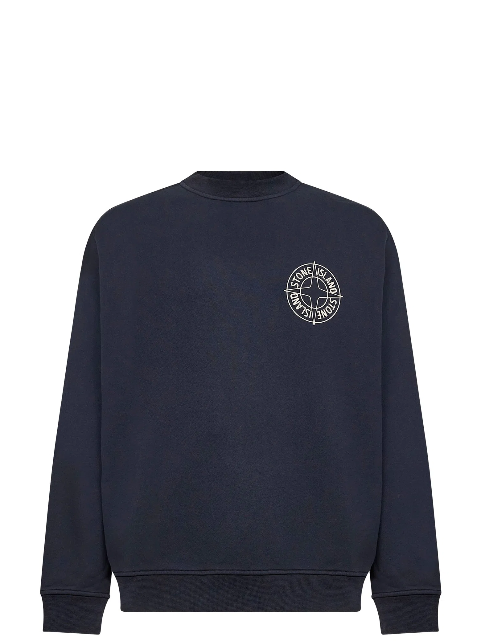 Свитшоты Stone Island Oversized-Fit Crewneck Sweatshirt Outline Compass "Blue" | Farsel