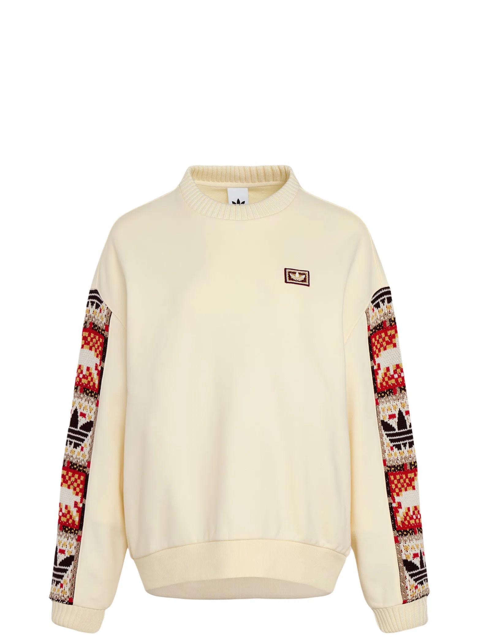 Свитшоты Adidas Originals Crafted Crewneck Sweatshirt "Cream White" | Farsel