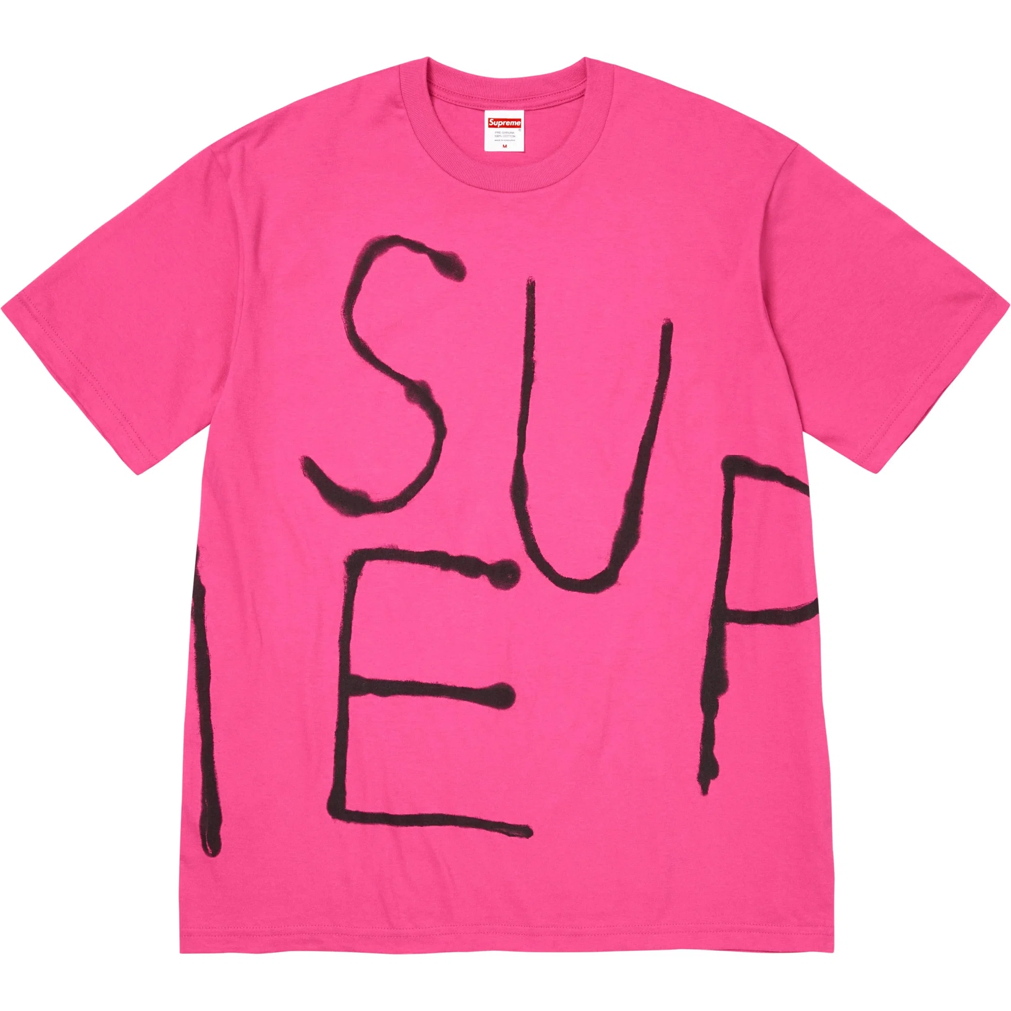 Футболки Supreme SS25 Painted Tee "Fuchsia" | Farsel
