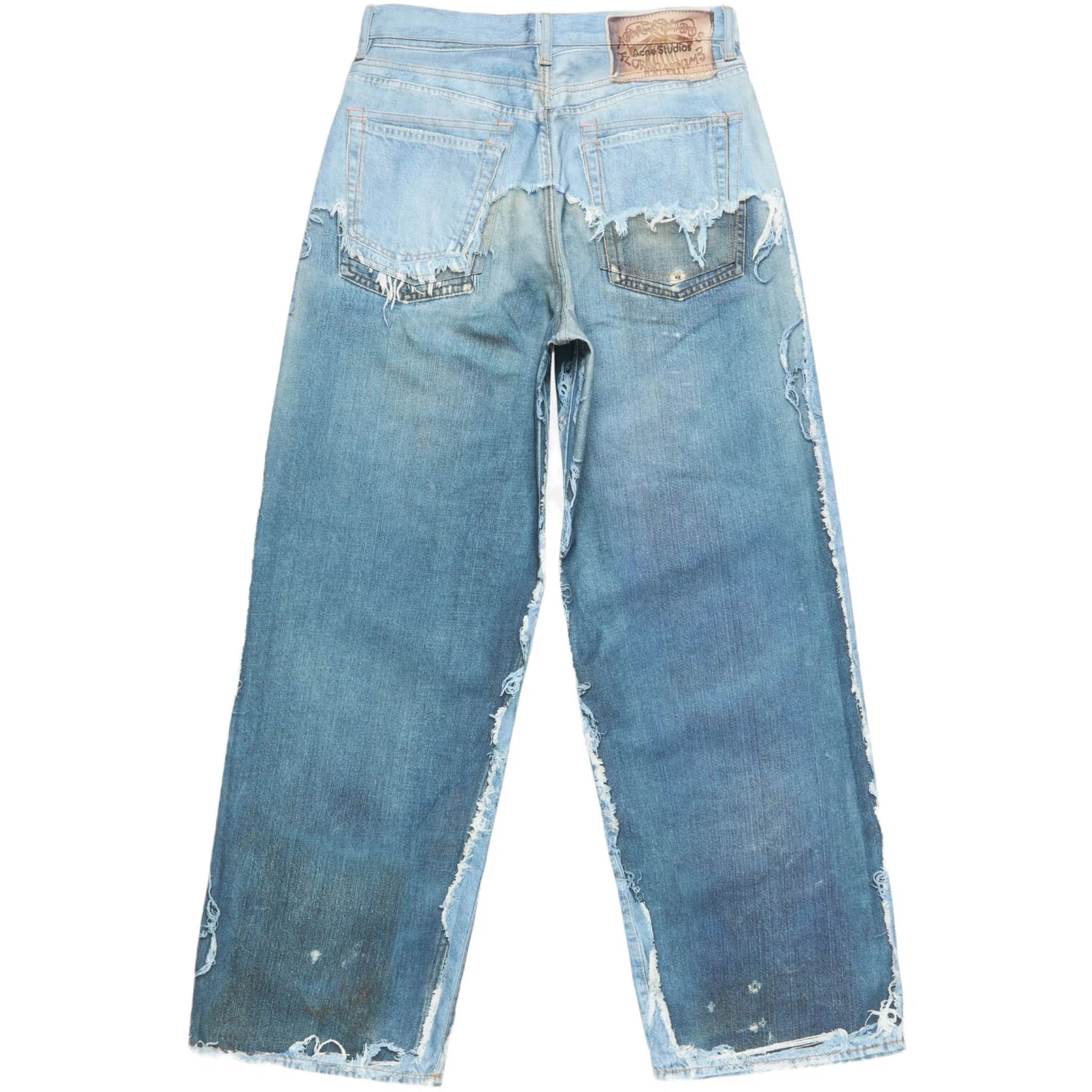 Джинсы Acne Studios Trompe L'oeil Jeans 1981 "Blue" | Farsel
