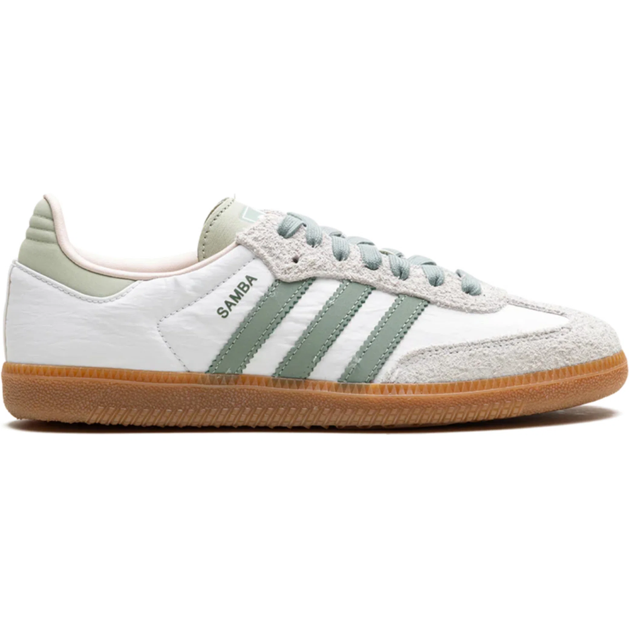 Кроссовки Adidas Samba OG WMNS "White Silver Green" | Farsel