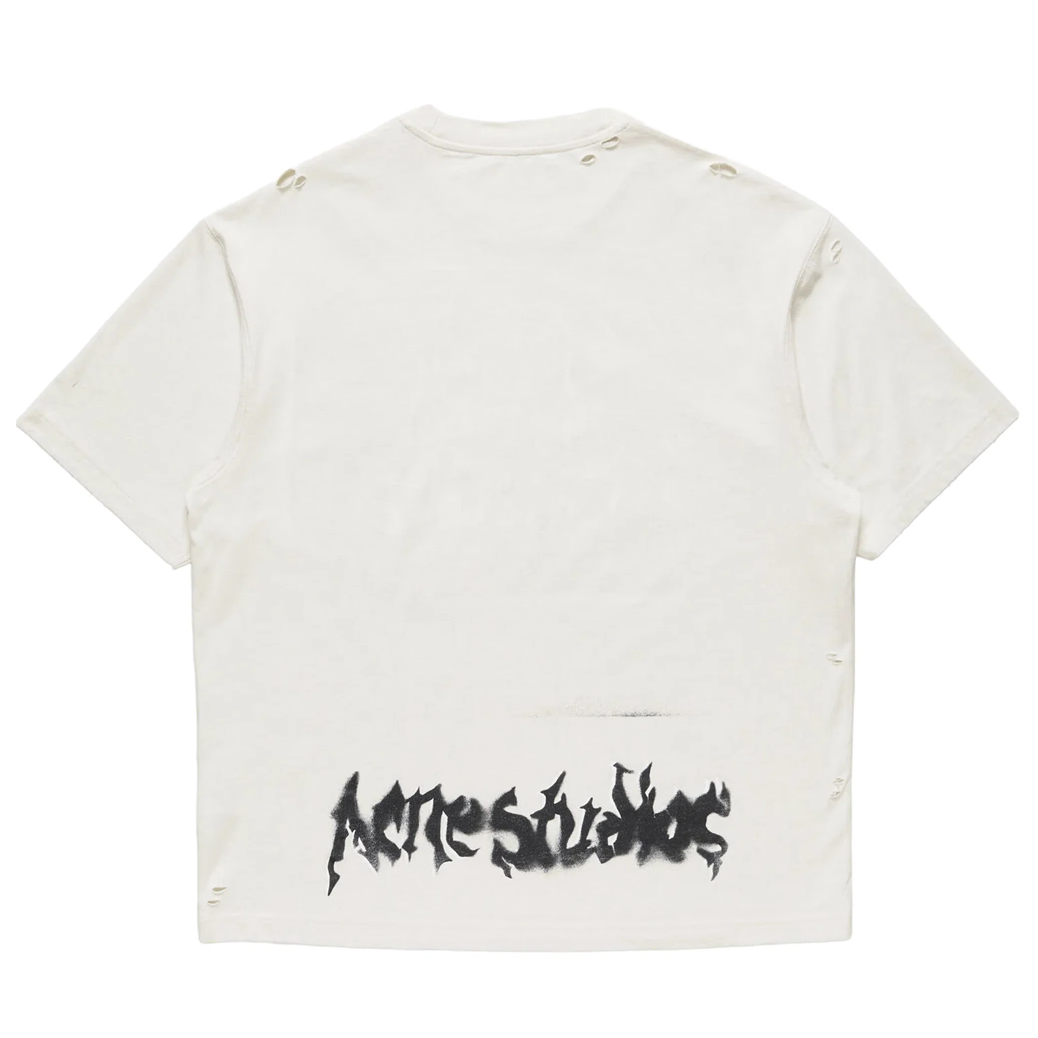 Футболки Acne Studios Gothic Logo T-shirt "Dusty White" | Farsel