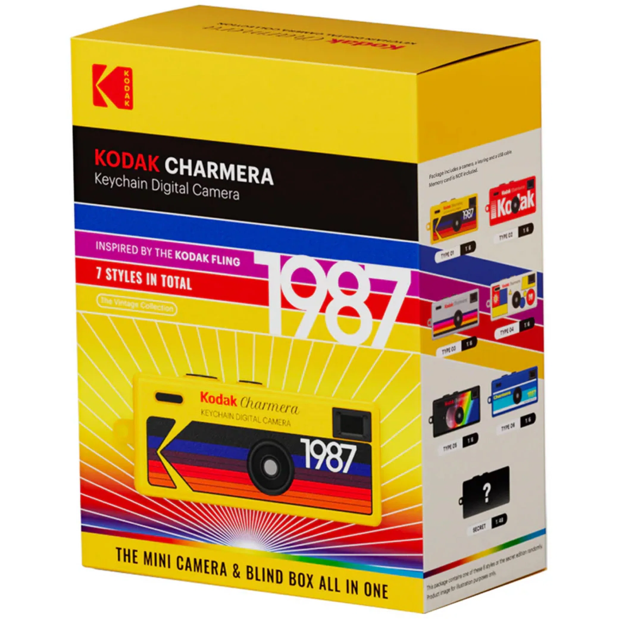 Брелоки Kodak Charmera Keychain Digital Camera Blind Box | Farsel
