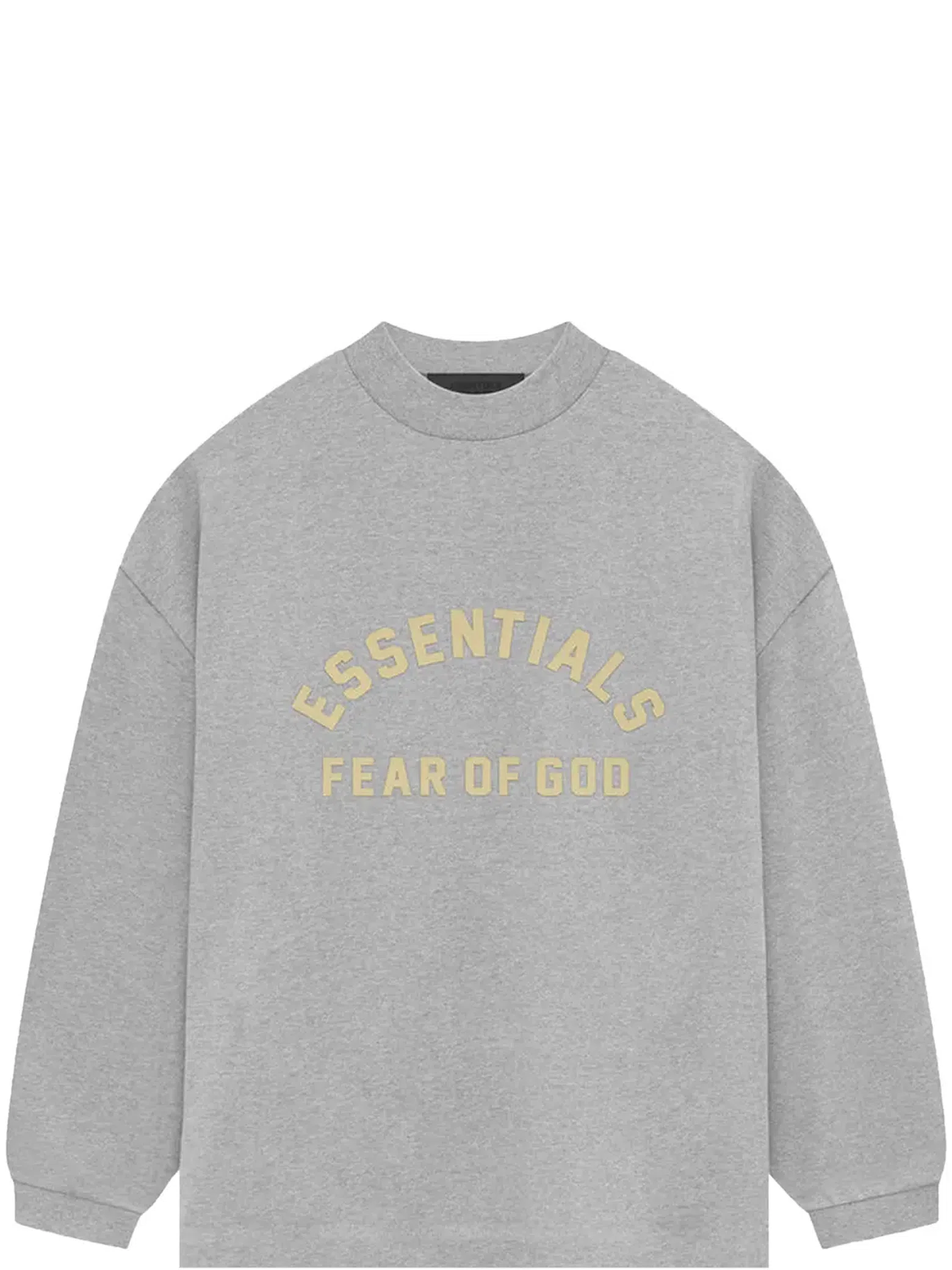Лонгсливы Fear of God SS24 Essentials Heavy Jersey Long-Sleeve T-Shirt "Light Heather Grey" | Farsel