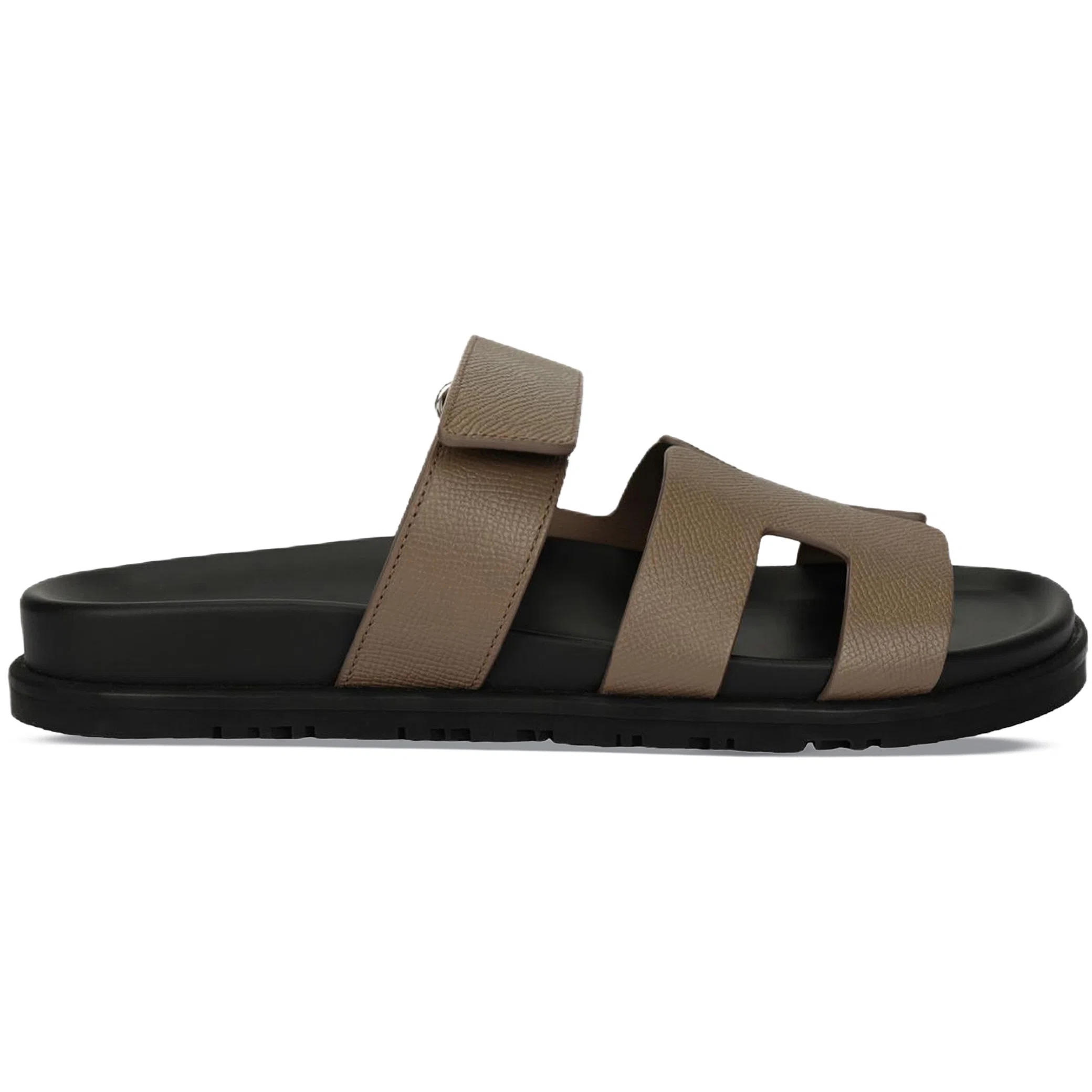 Сланцы Hermes Chypre Sandal "Etoupe Calfskin Leather" | Farsel