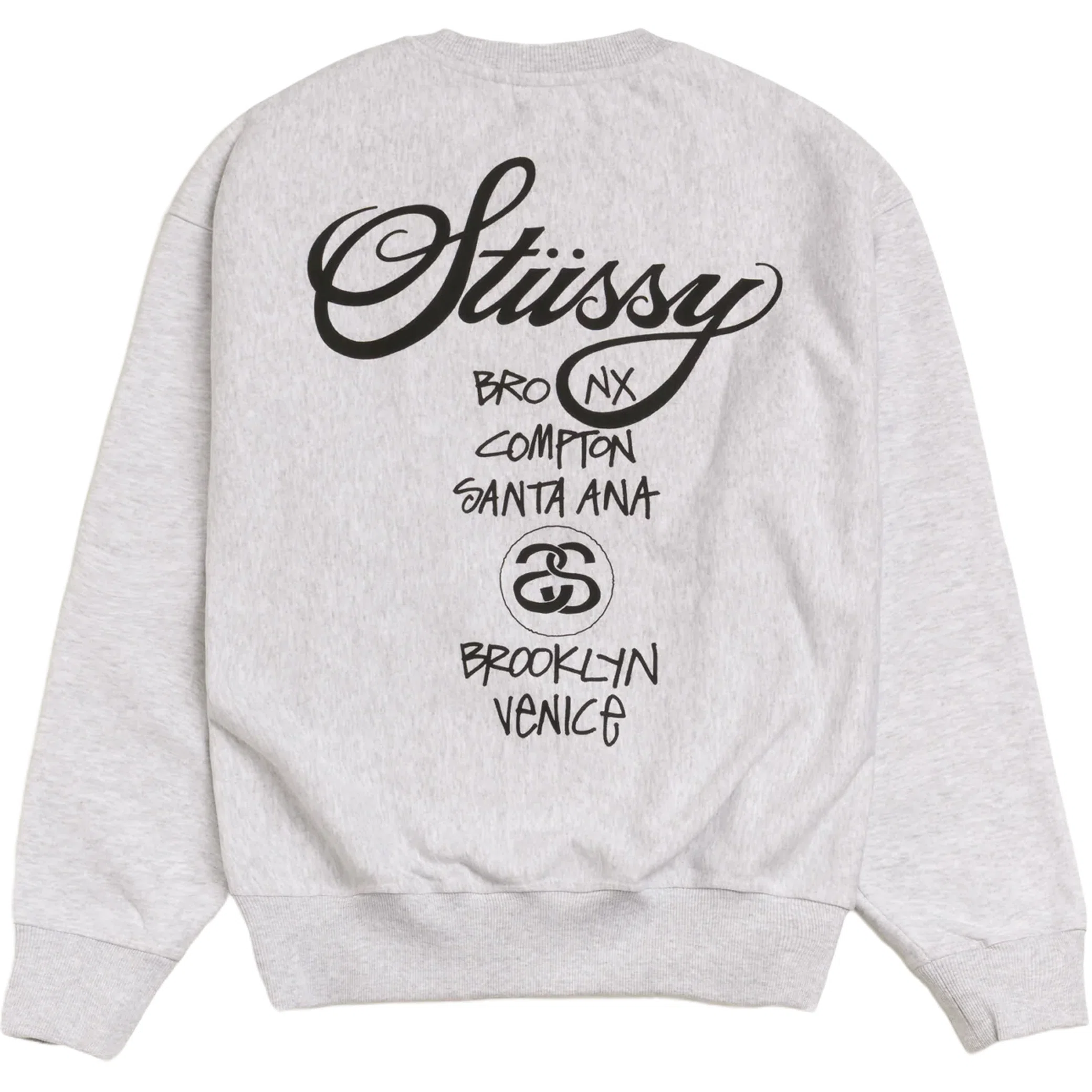 Свитшоты Stussy World Tour Crew "Ash Heather" | Farsel