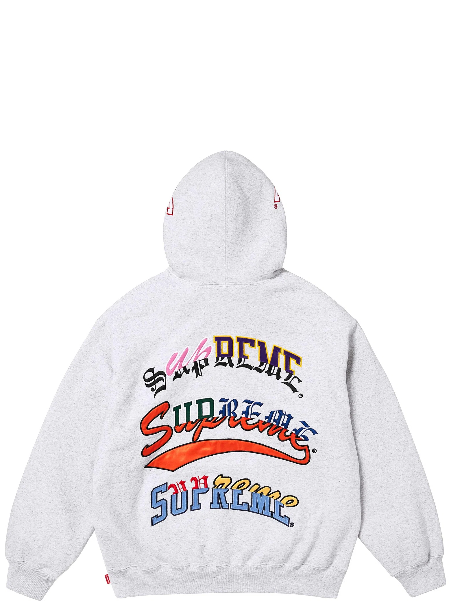 Худи Supreme FW25 Multi Logos Hooded Sweatshirt "Ash Grey" | Farsel