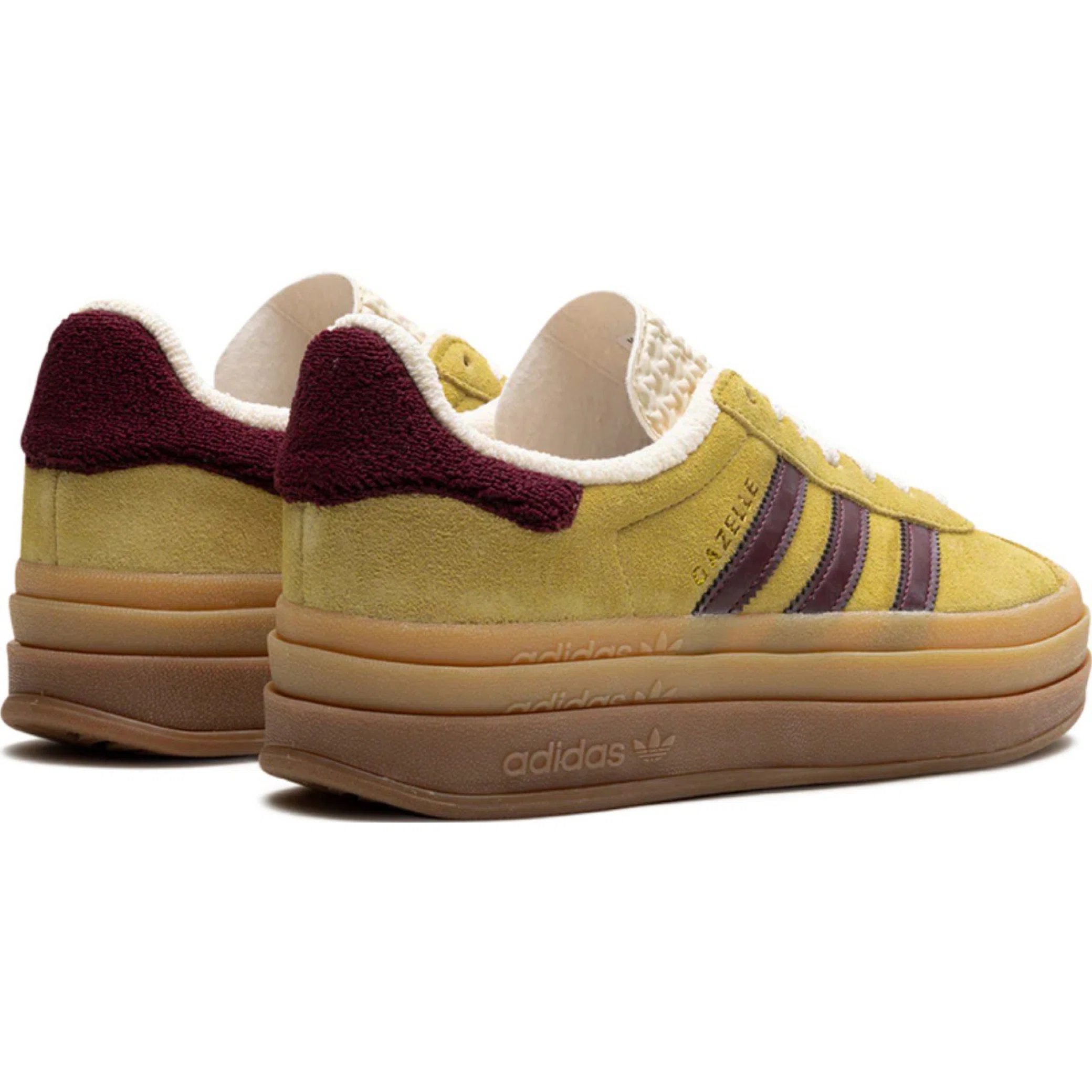  Adidas Gazelle Bold Platform WMNS "Yellow Burgundy" | Farsel