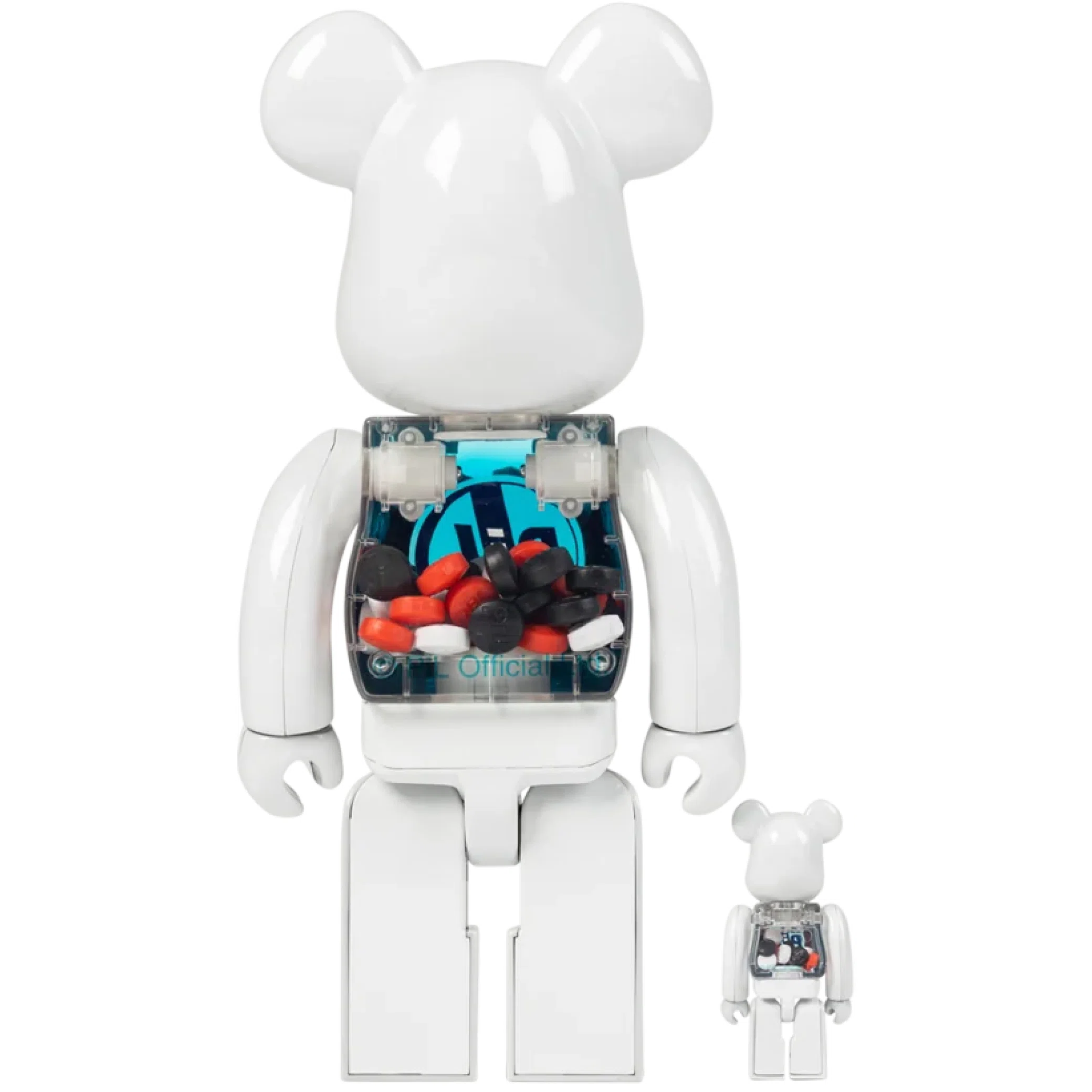 Игрушки Medicom Toy Bearbrick PiL Chrome "100% and 400%" | Farsel