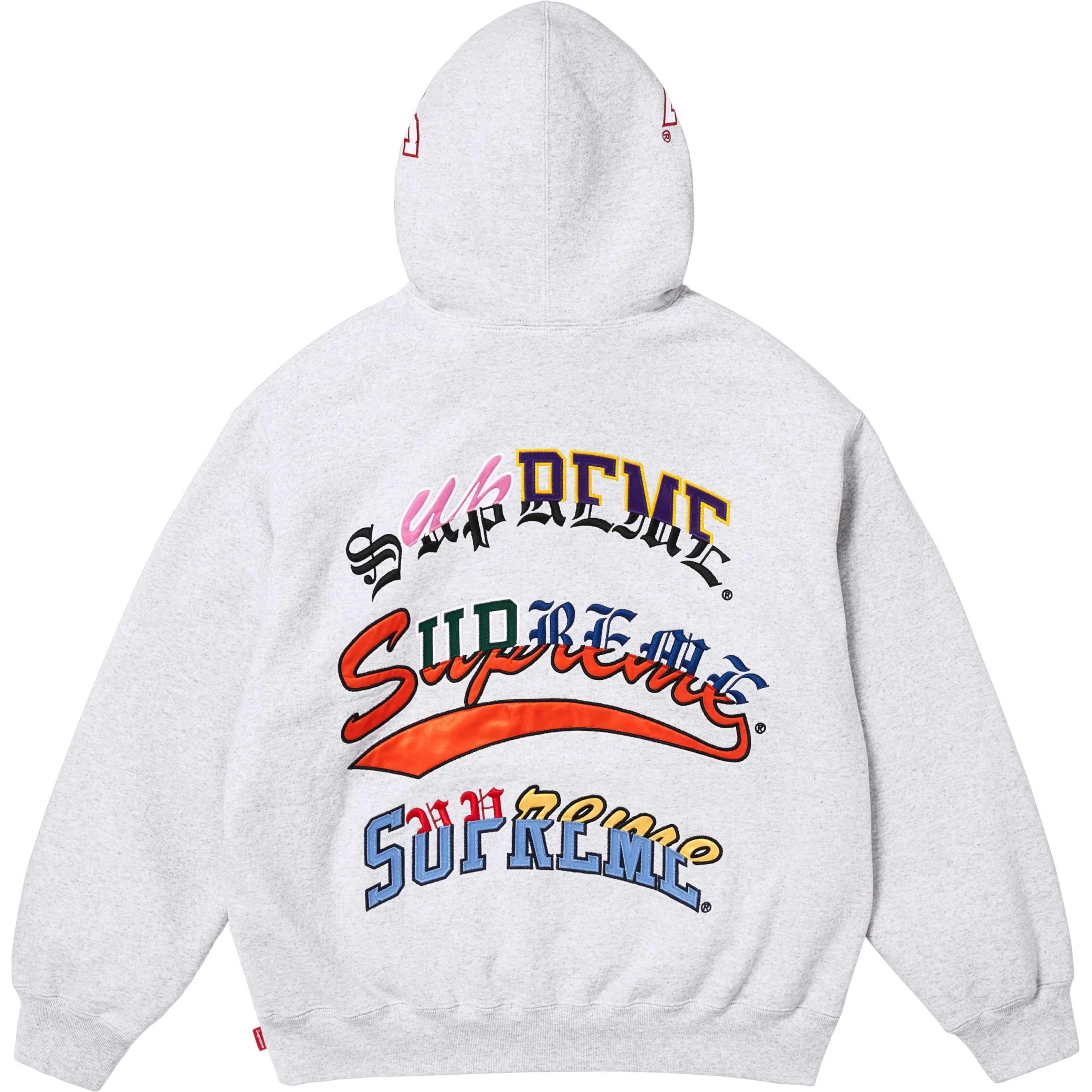  Supreme FW25 Multi Logos Hooded Sweatshirt "Ash Grey" | Farsel