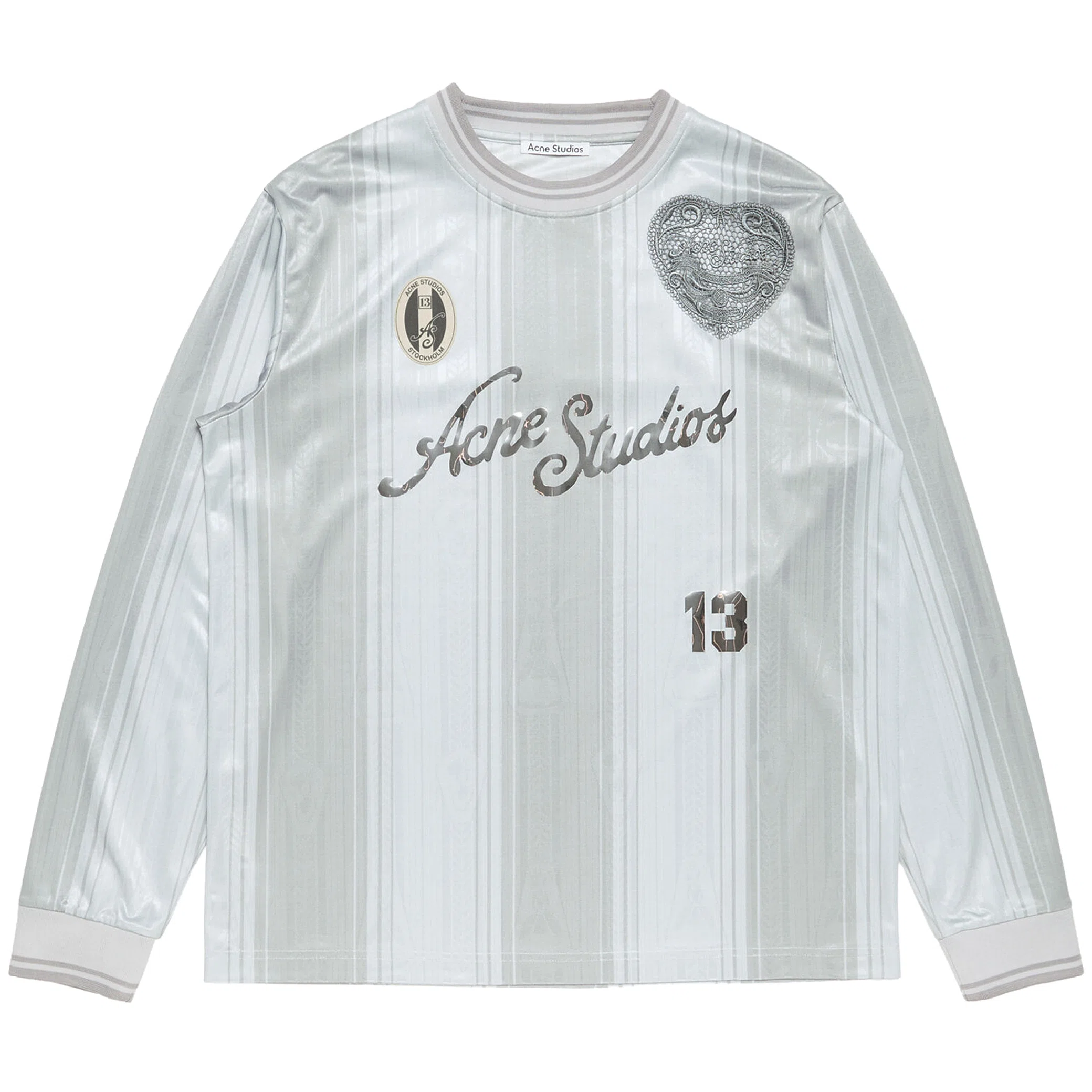 Лонгсливы Acne Studios Logo Sports Jersey Top "Grey" | Farsel