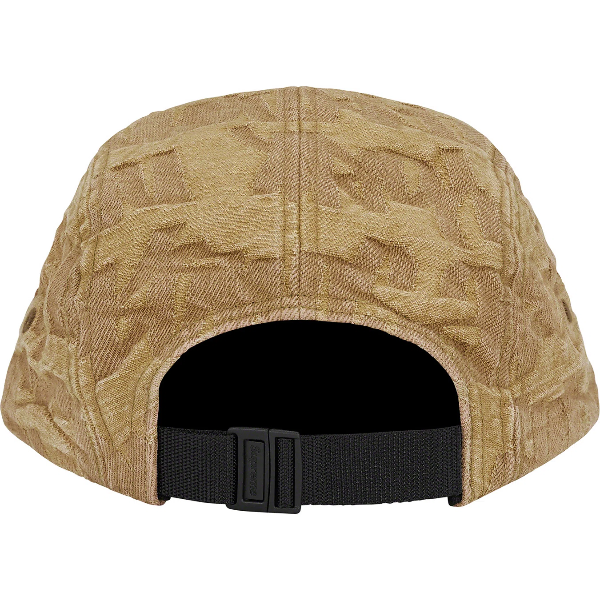  Supreme SS22 Fat Tip Jacquard Denim Camp Cap "Olive" | Farsel