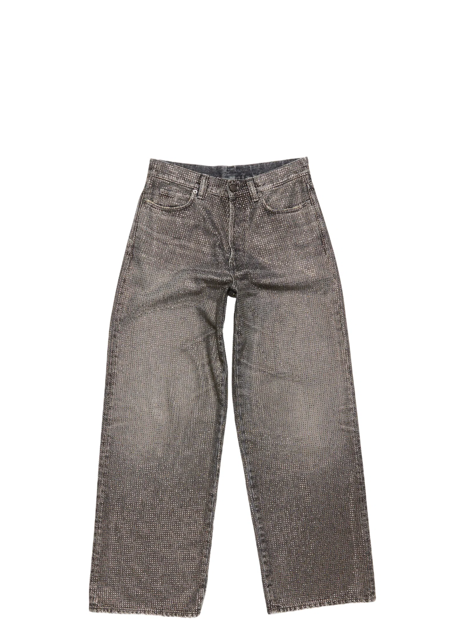 Джинсы Acne Studios Loose Rhinestone Jeans 1981 "Washed Black" | Farsel
