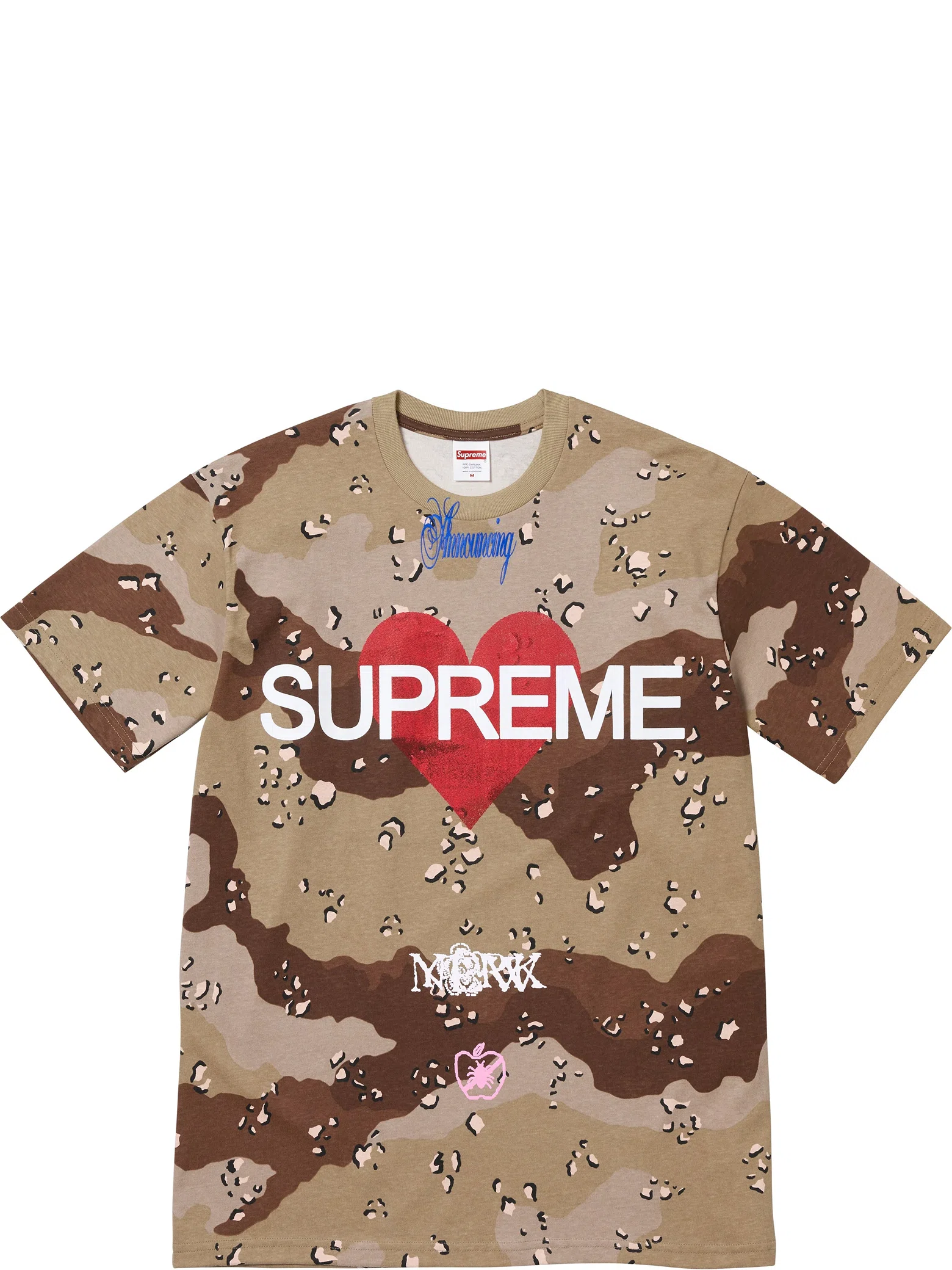 Футболки Supreme SS25 Announcing Tee "Chocolate Chip Camo" | Farsel