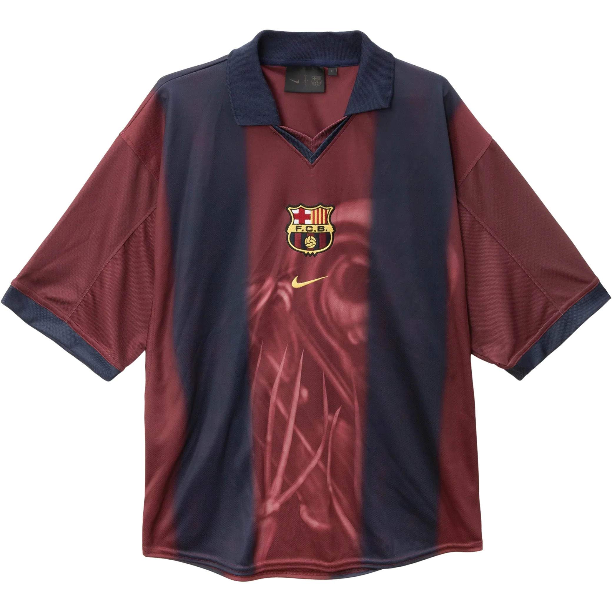 Футболки Travis Scott CJ X NIKE X FC BARCELONA RETRO 2000/01 HOME SKELETON JERSEY | Farsel