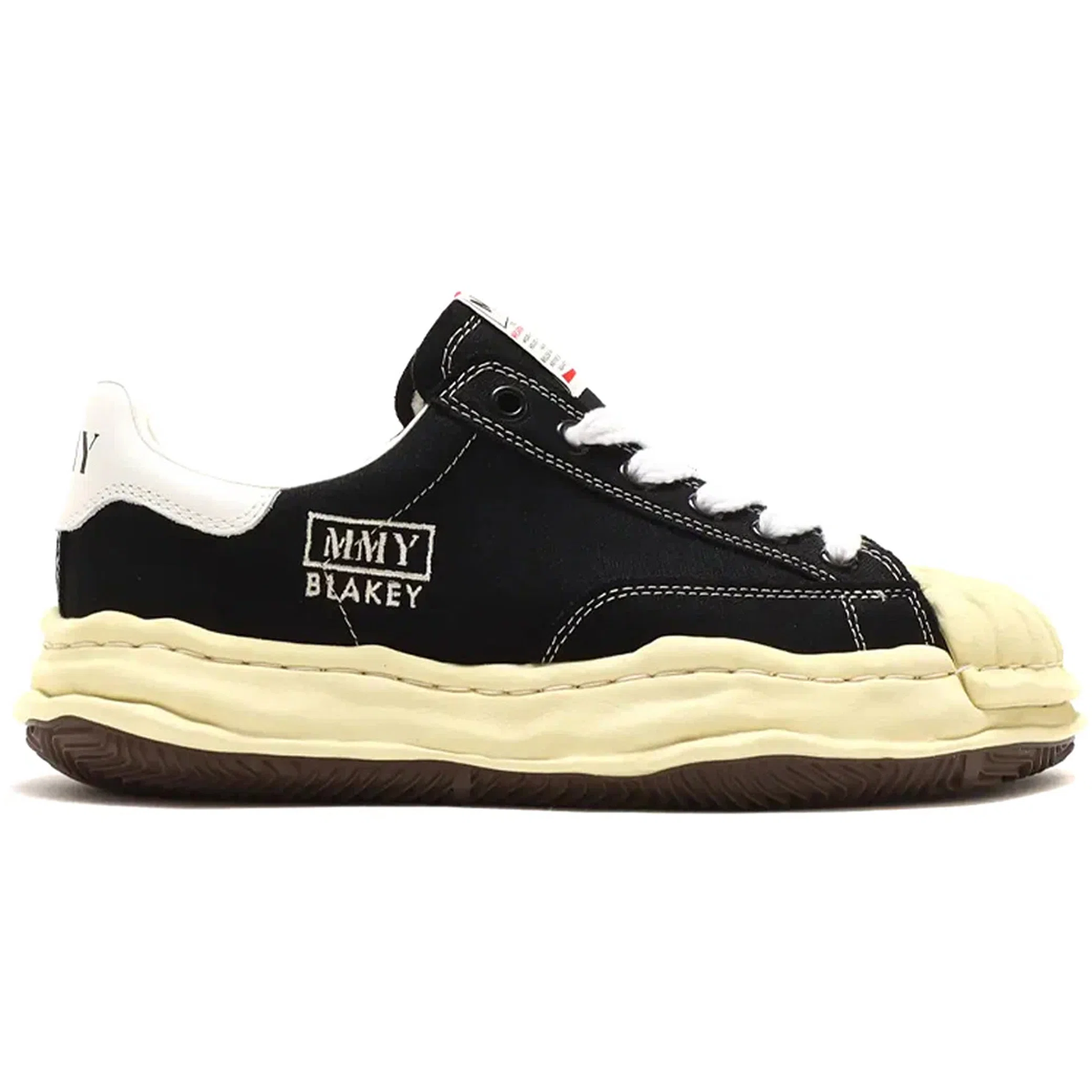 Кеды Maison MIHARA YASUHIRO Blakey OG Dyed Sole Canvas Low "Black" | Farsel