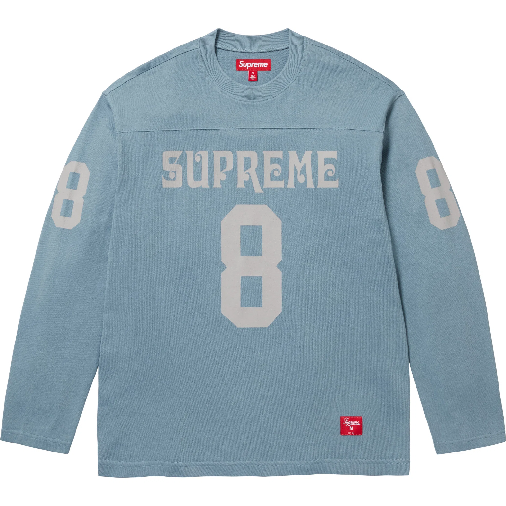 Лонгсливы Supreme SS25 Affiliated L/S Football Top "Slate" | Farsel