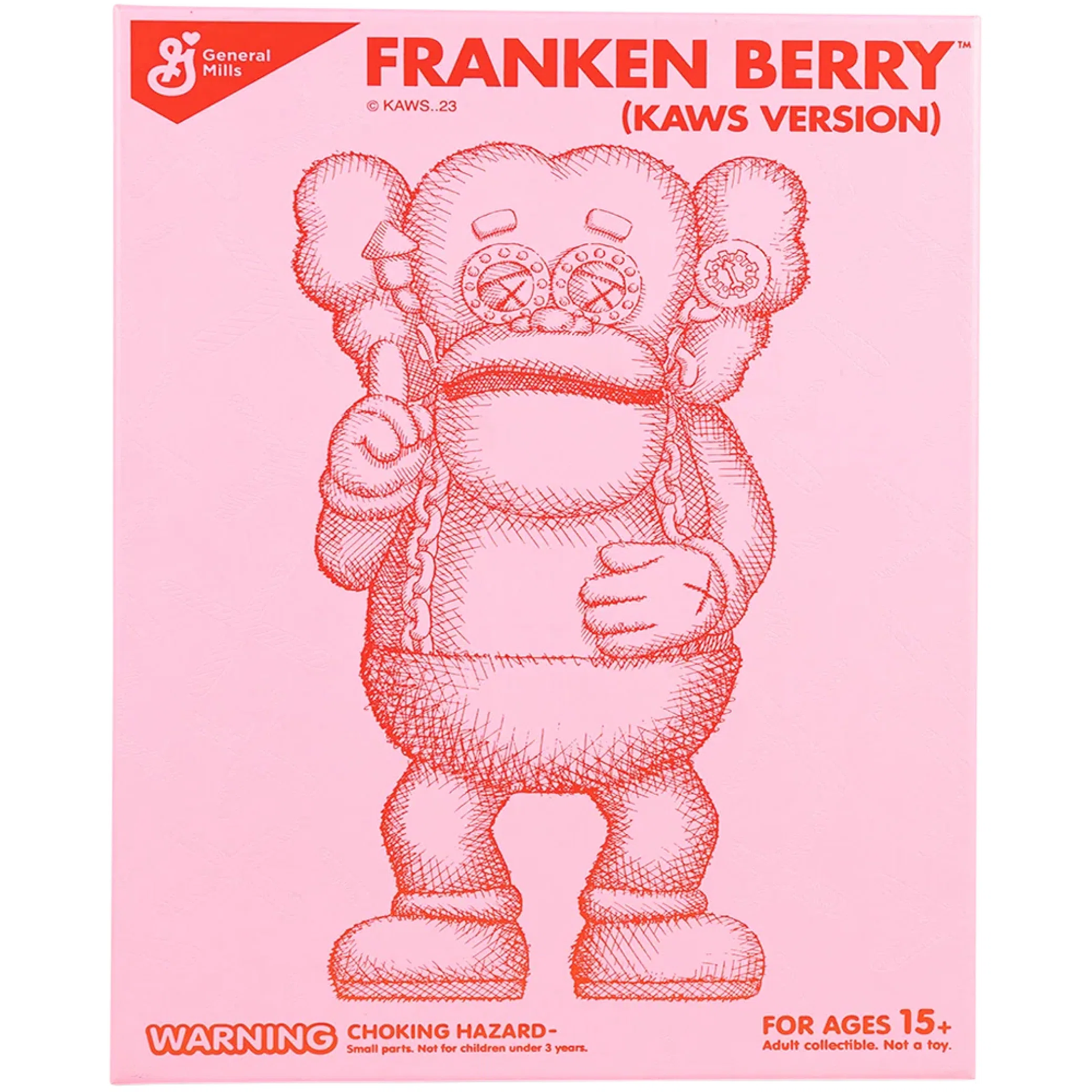  Kaws Cereal Monsters Franken Berry Figure "Red" | Farsel