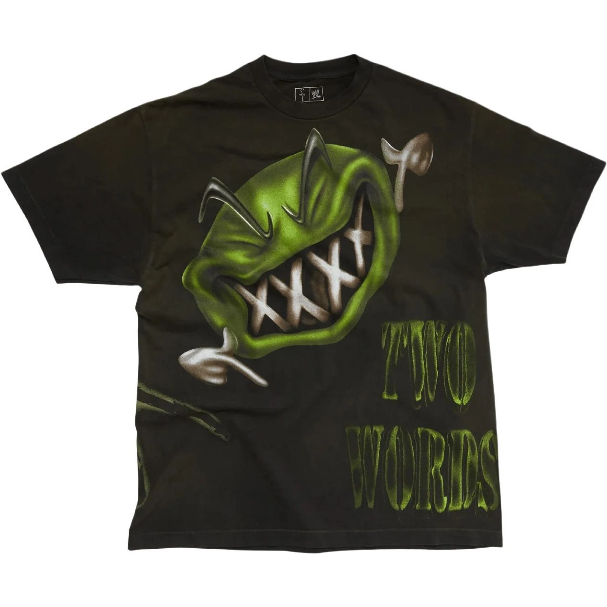 Футболки Travis Scott SS25 WWE Two Words T-Shirt DX "Black" | Farsel