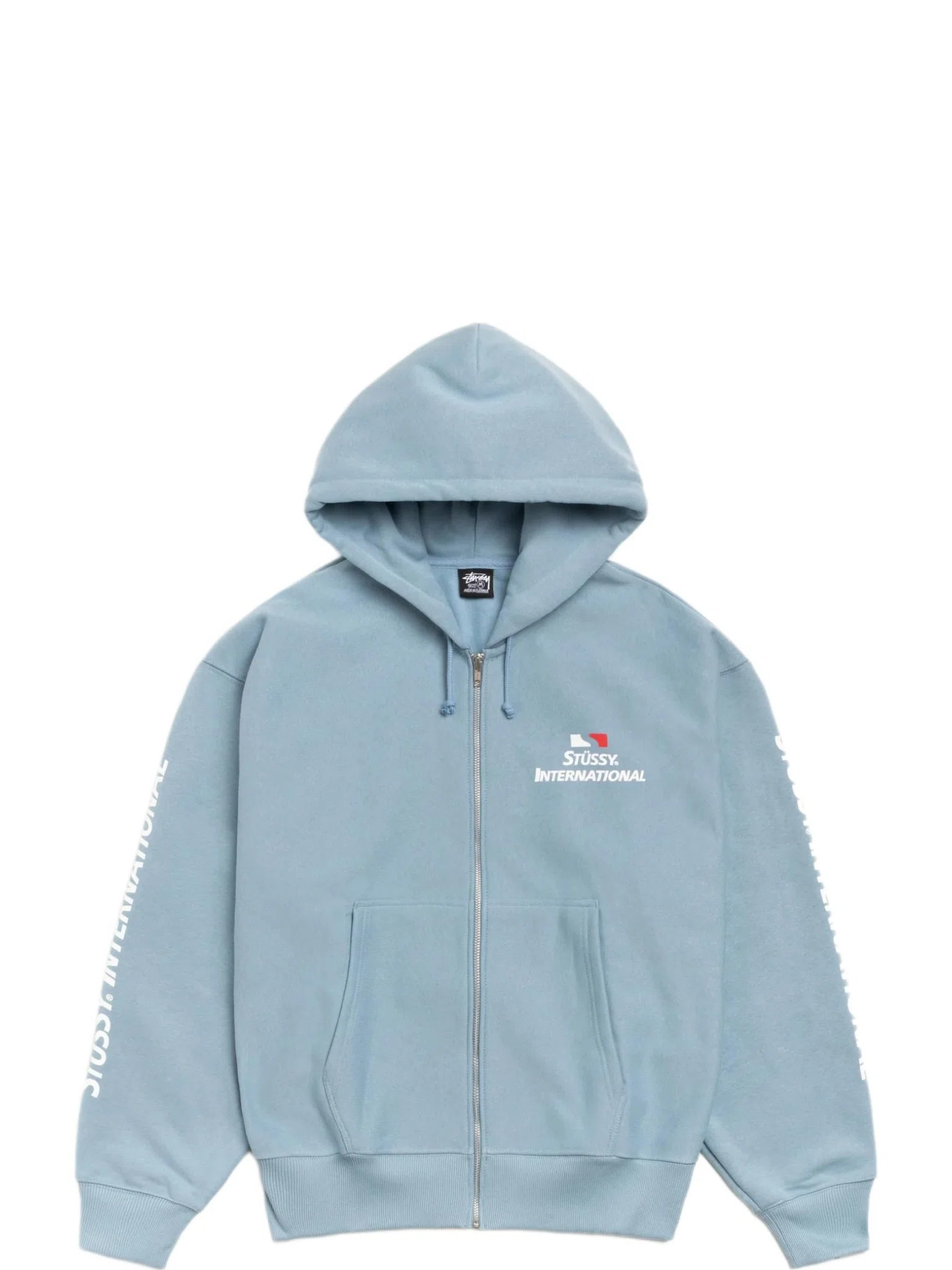 Худи Stussy International Zip Hoodie "Slate" | Farsel