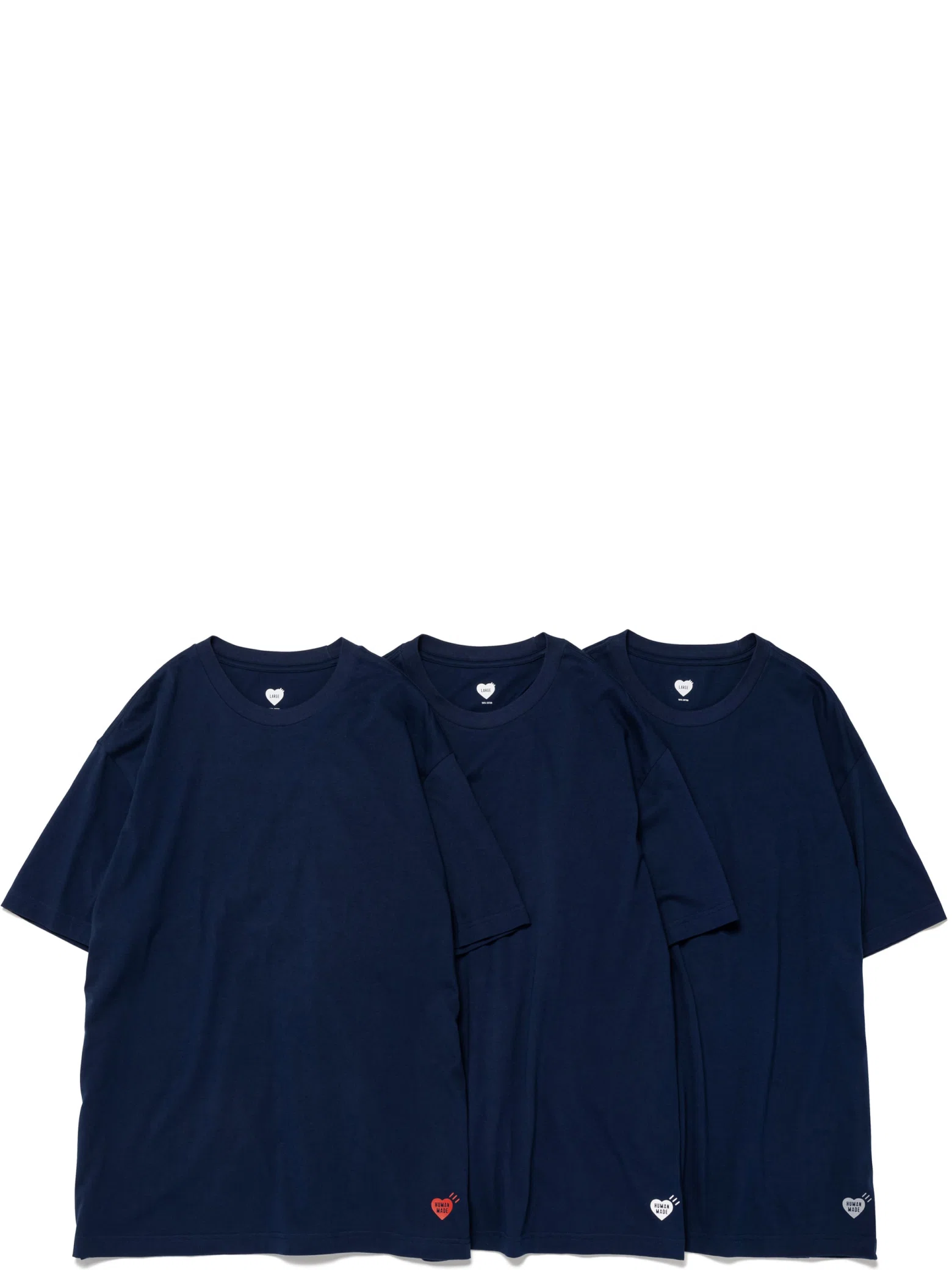 Футболки Human Made 3-Pack T-Shirt "Navy" | Farsel