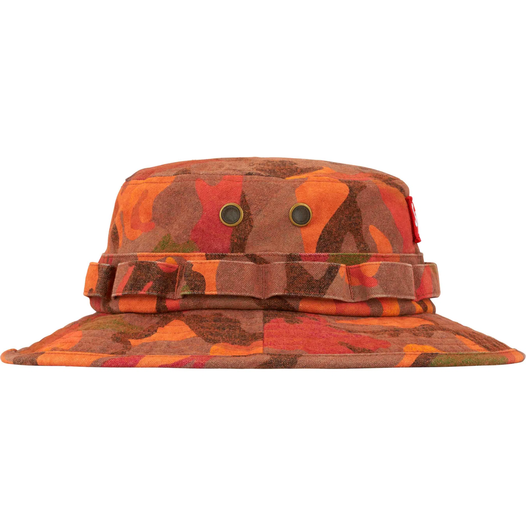  Supreme SS24 Washed Canvas Boonie "Orange Camo" | Farsel