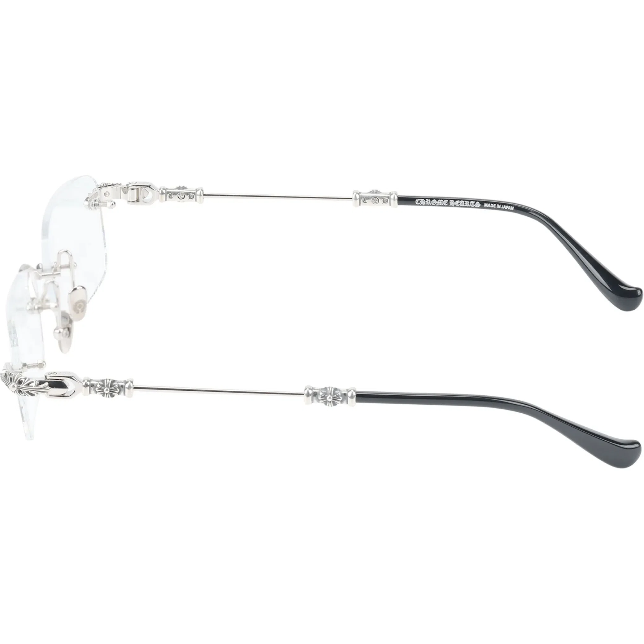 Очки Chrome Hearts Pills III Shiny Silver "Black Plastic" | Farsel