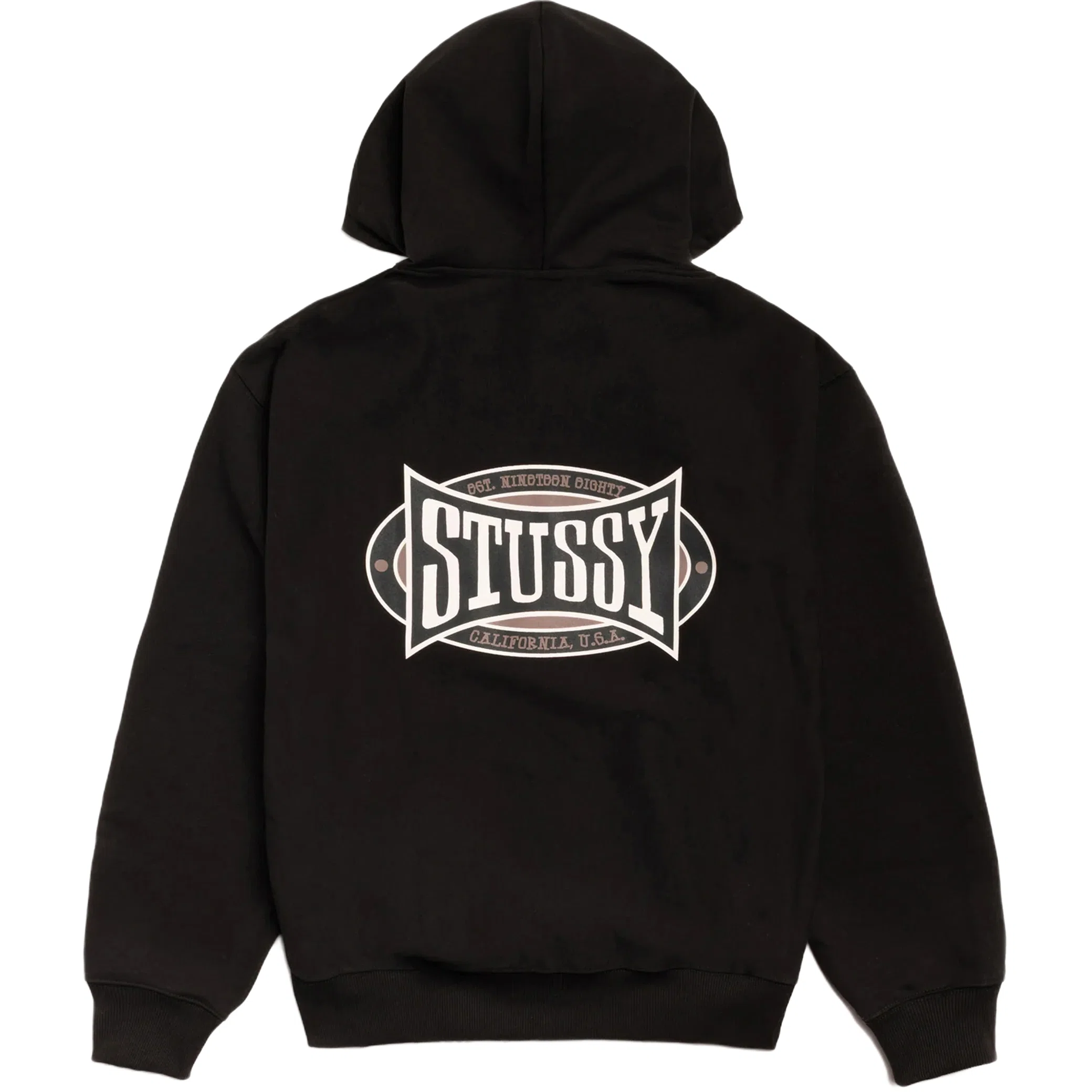 Худи Stussy Champion Oval Zip Hoodie "Black" | Farsel