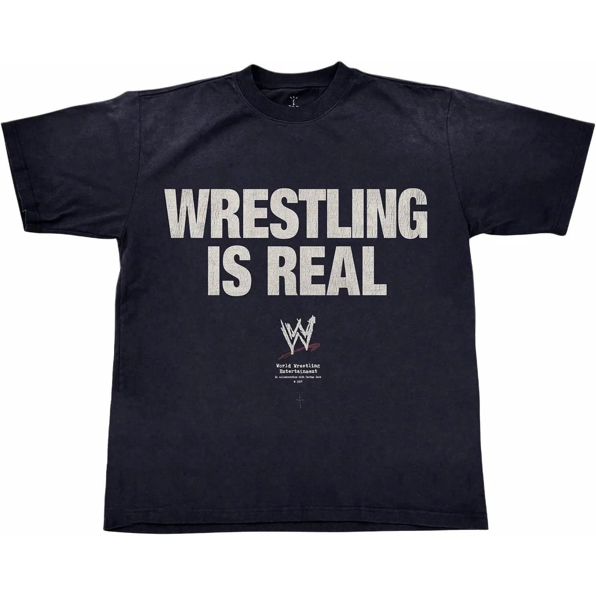  Travis Scott SS25 Wrestling is Real Real Tee "Black" | Farsel