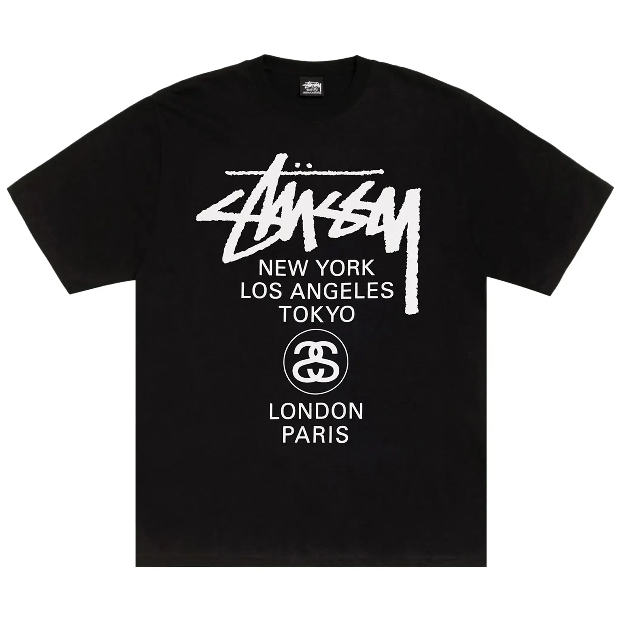 Футболки Stussy World Tour Tee "Black" | Farsel