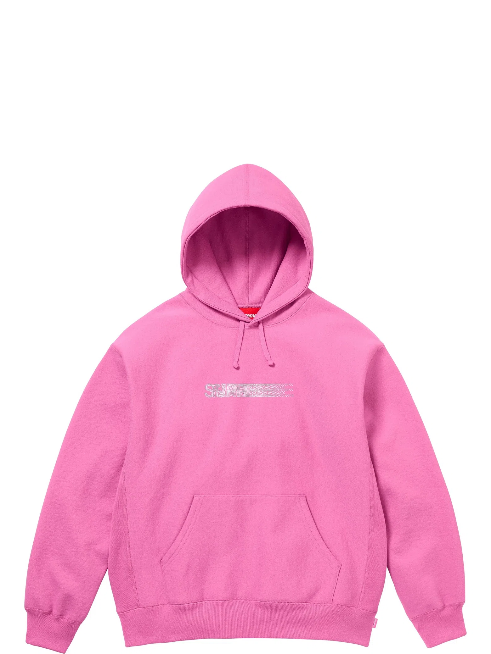 Худи Supreme FW25 Swarovski Motion Logo Hooded Sweatshirt "Pink" | Farsel