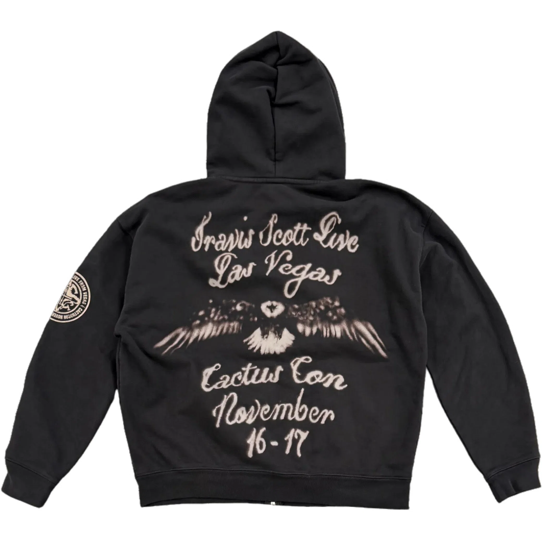 Худи Travis Scott FW24 Utopia My Eyes Zip Hoodie "Black" | Farsel
