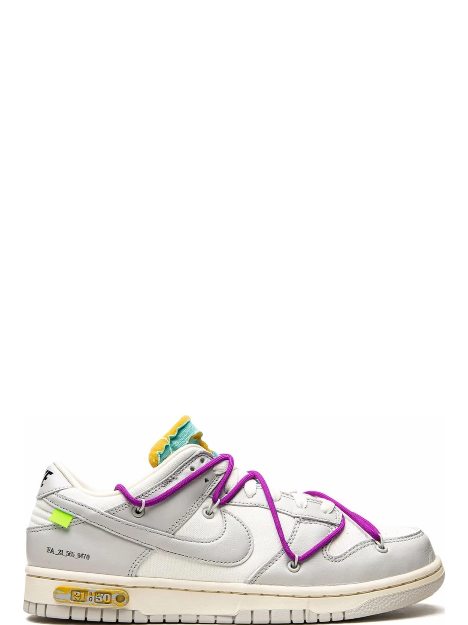 Кроссовки Nike Dunk Low "Off-White - Lot 21" | Farsel