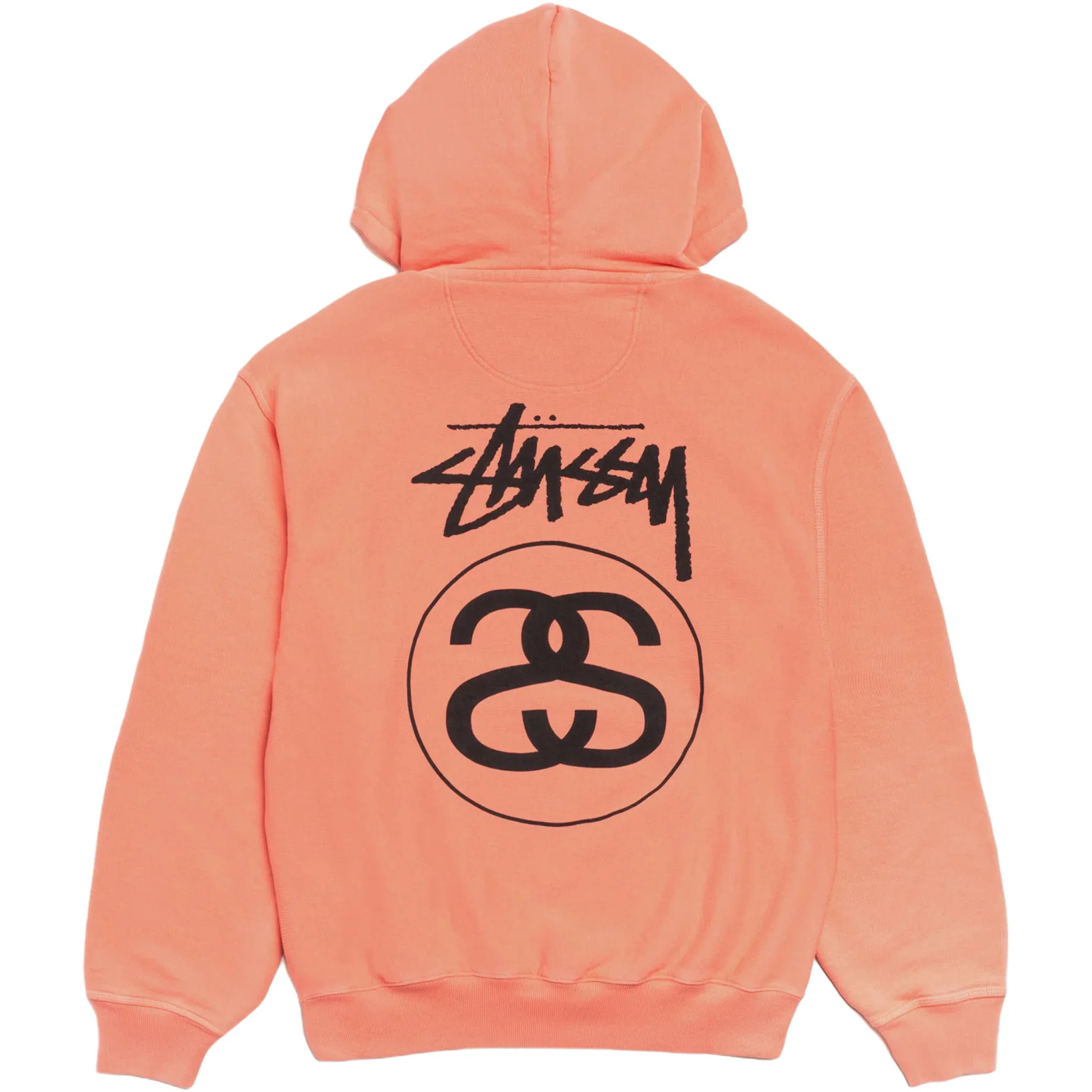 Худи Stussy Stock Link Zip Hoodie Pigment Dyed "Sherbert" | Farsel